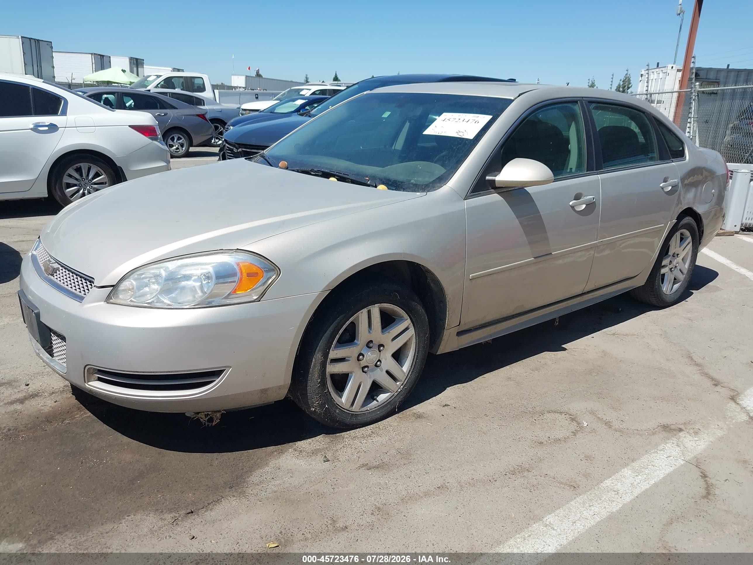 2012 Chevrolet Impala Lt Золотой vin: 2G1WG5E35C1210715