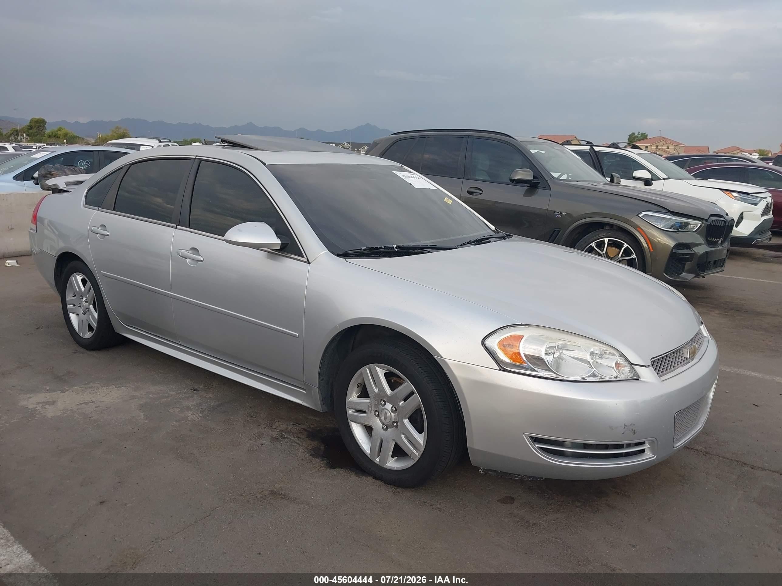 2012 Chevrolet Impala Lt Silver vin: 2G1WG5E35C1230219
