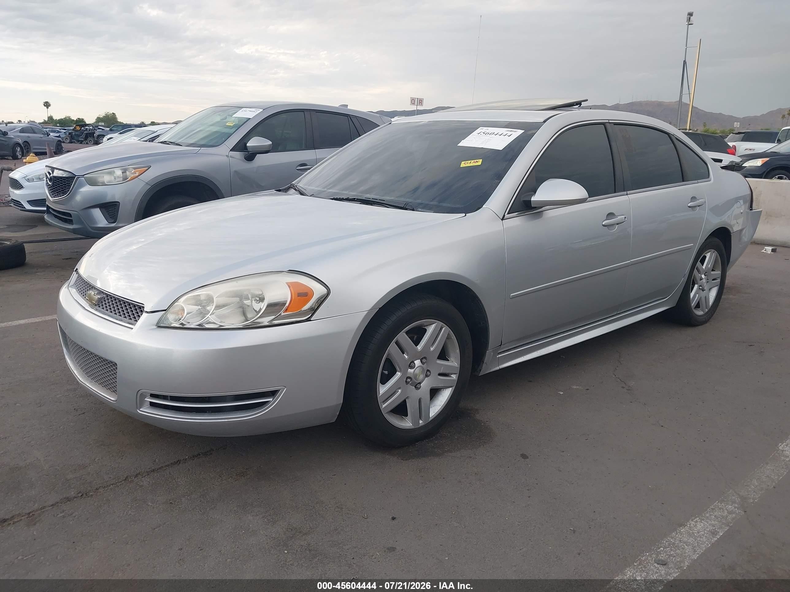 2012 Chevrolet Impala Lt Silver vin: 2G1WG5E35C1230219