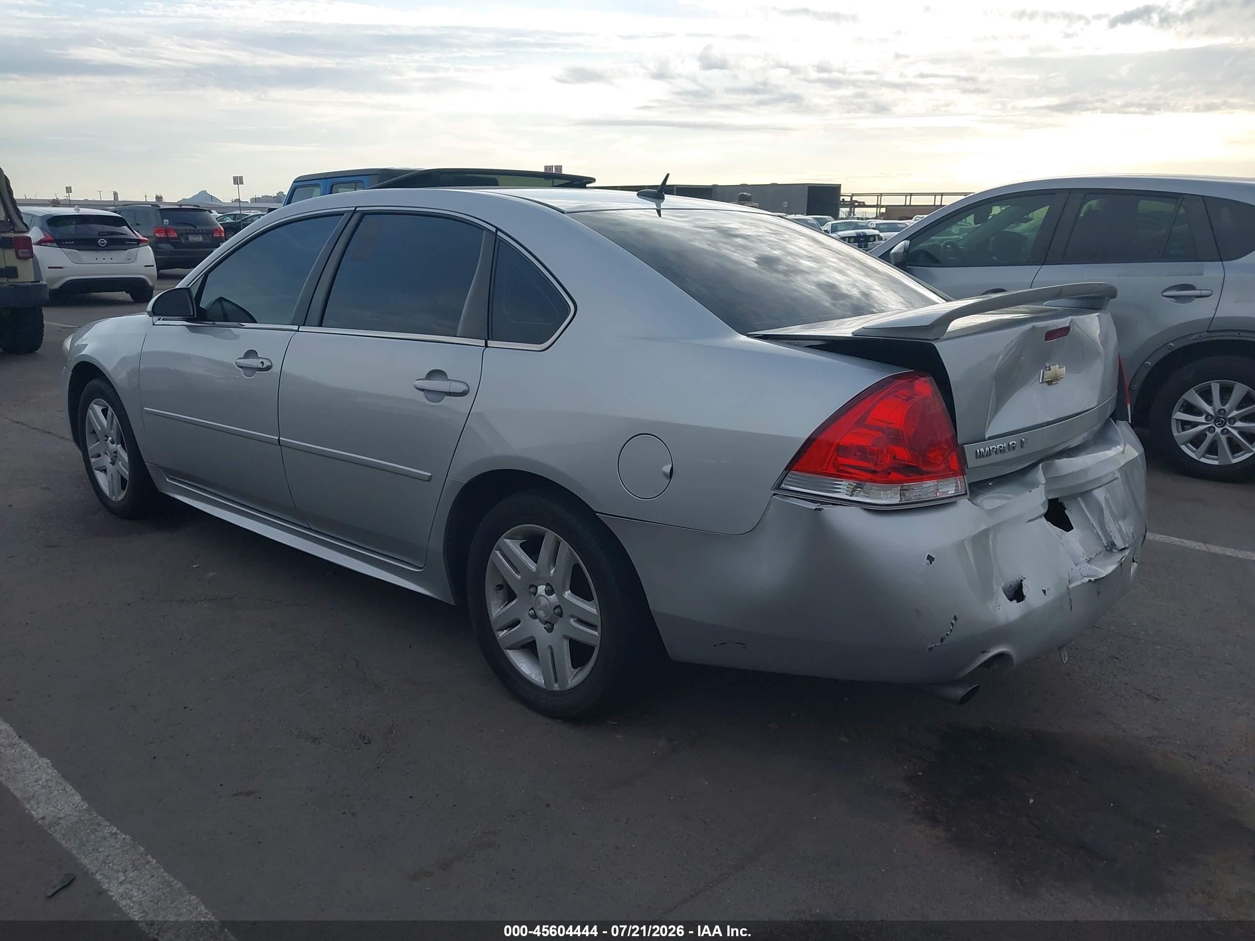 2012 Chevrolet Impala Lt Silver vin: 2G1WG5E35C1230219