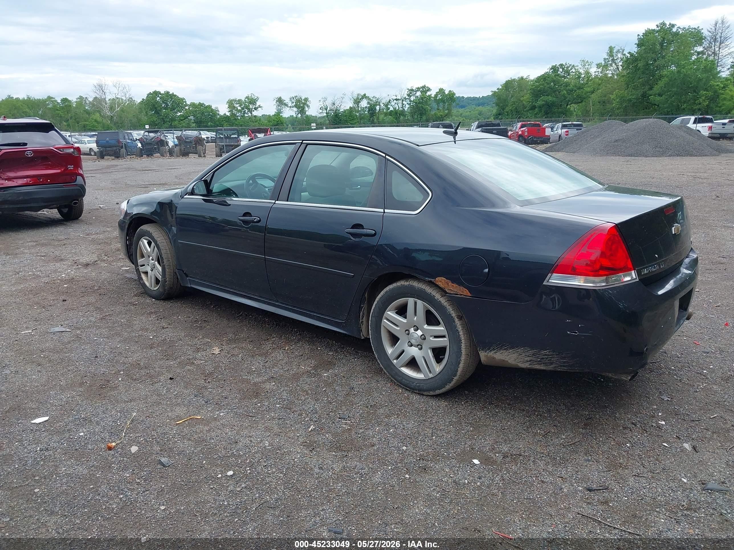 2012 Chevrolet Impala Lt Black vin: 2G1WG5E35C1253094