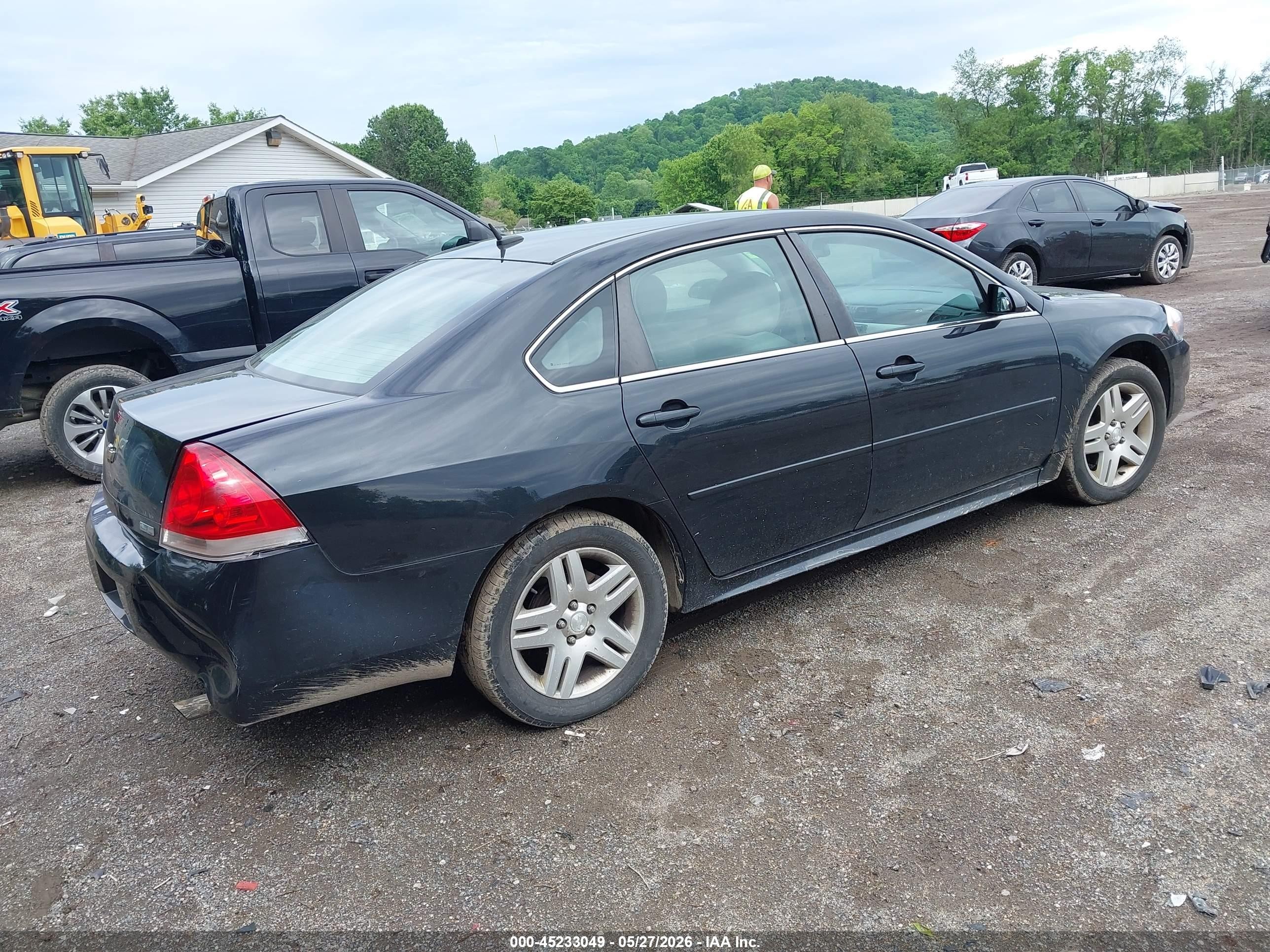 2012 Chevrolet Impala Lt Black vin: 2G1WG5E35C1253094