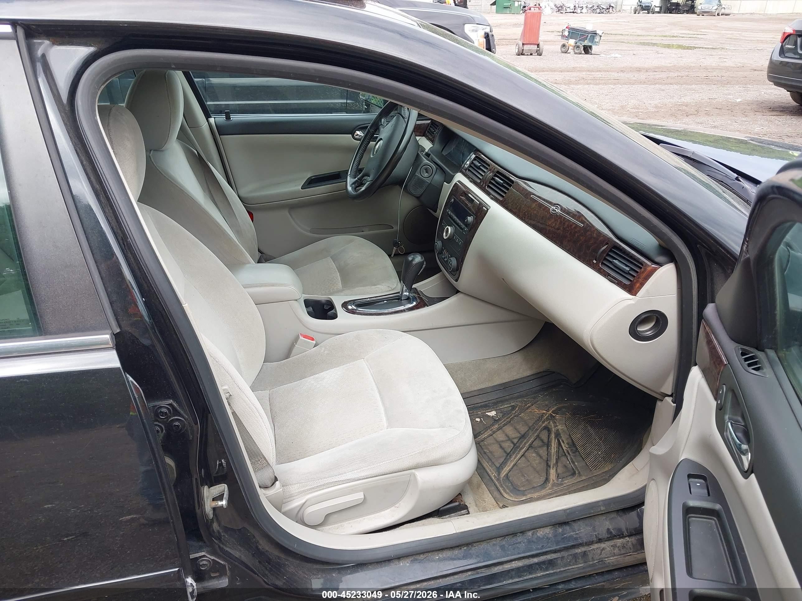 2012 Chevrolet Impala Lt Black vin: 2G1WG5E35C1253094