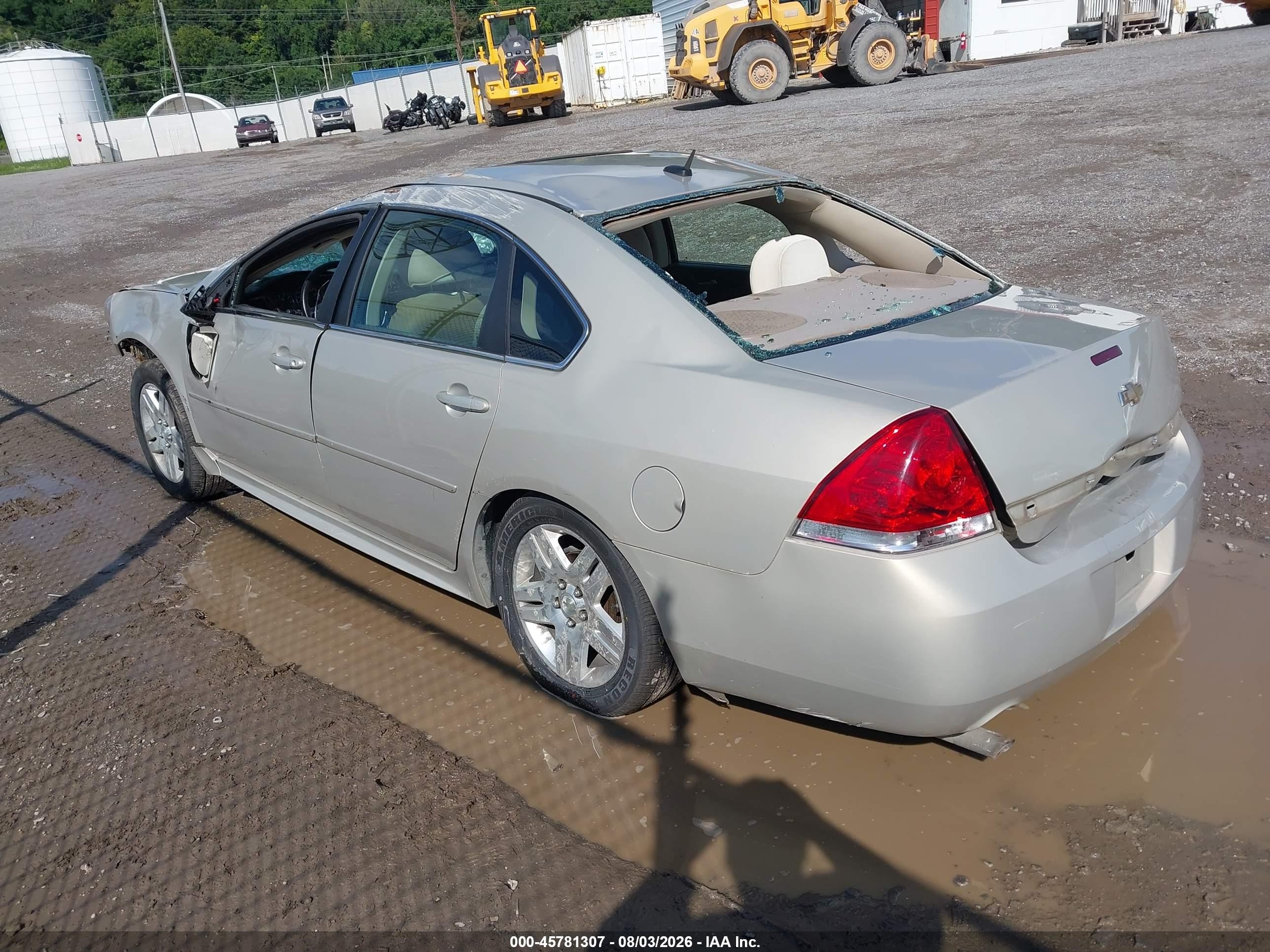 2012 Chevrolet Impala Lt Beige vin: 2G1WG5E35C1266217
