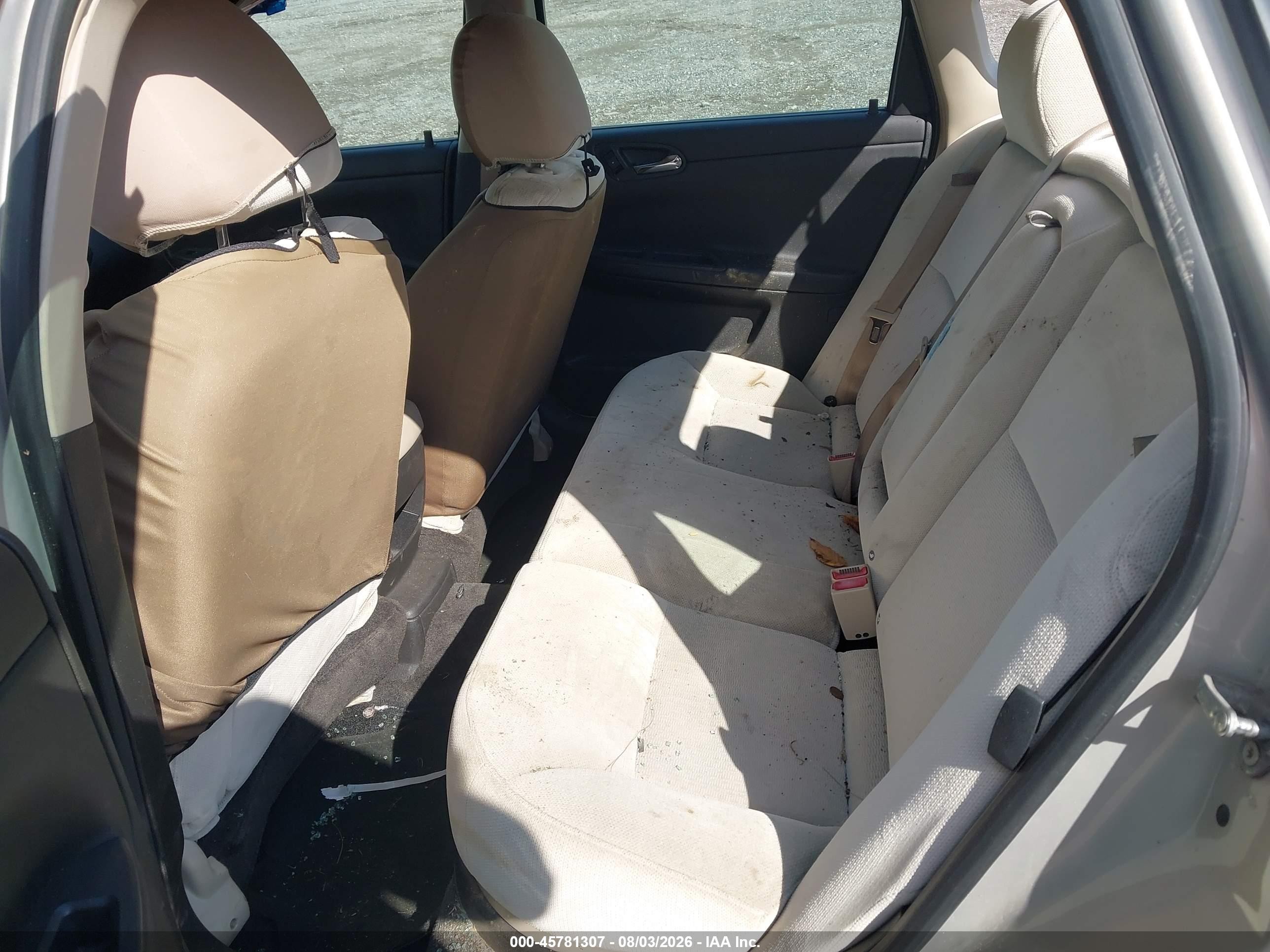 2012 Chevrolet Impala Lt Beige vin: 2G1WG5E35C1266217