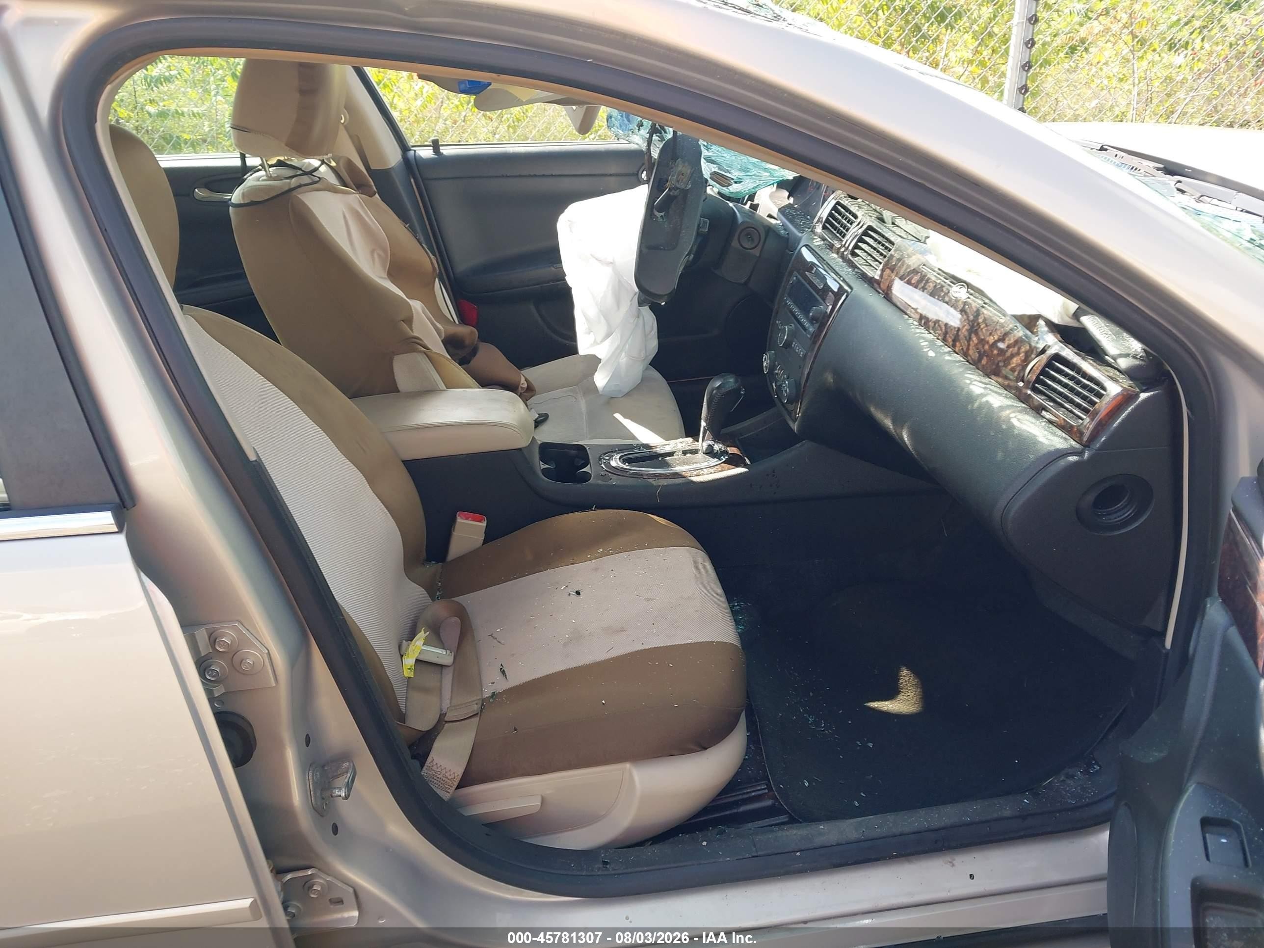 2012 Chevrolet Impala Lt Beige vin: 2G1WG5E35C1266217