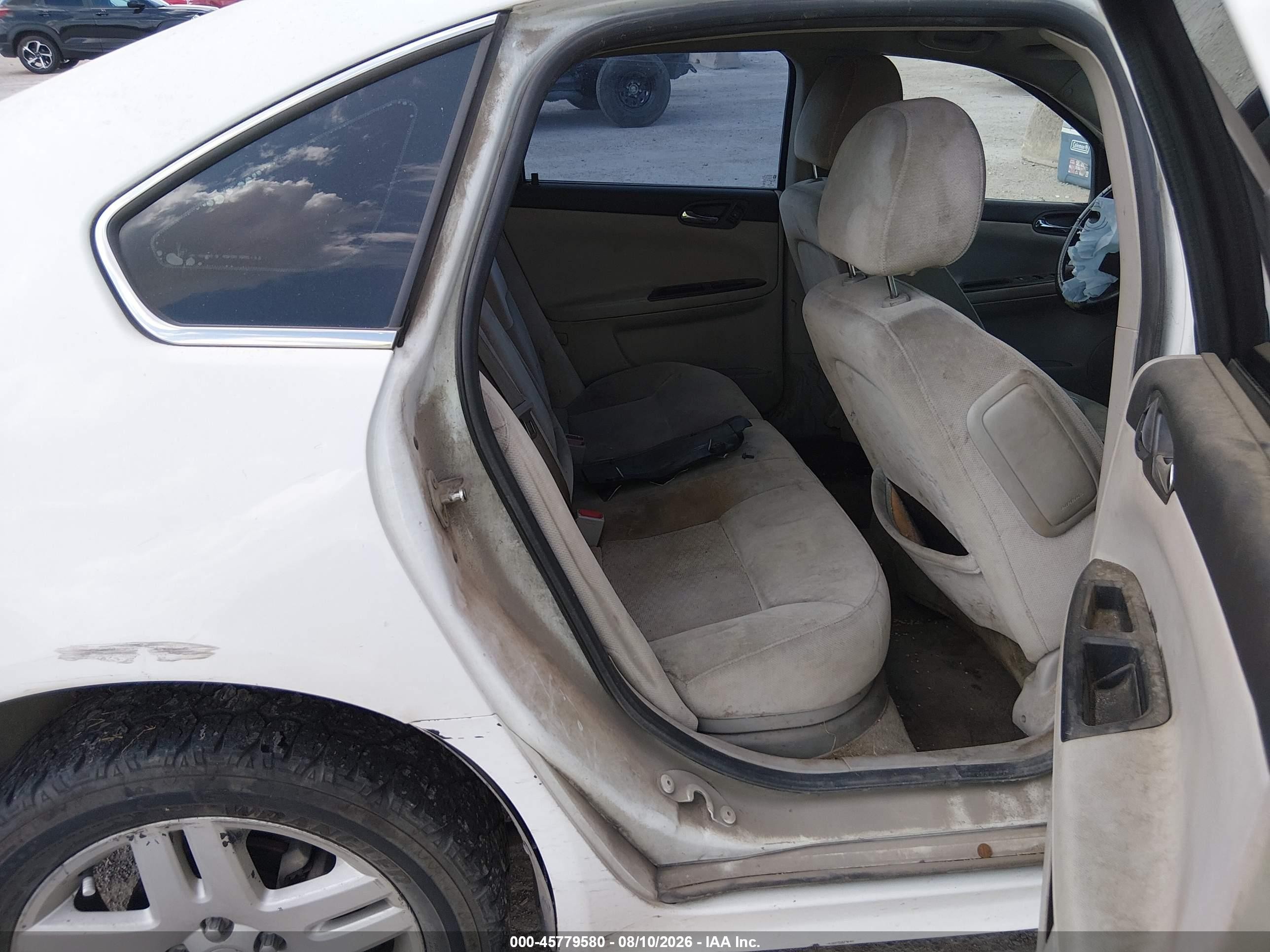 2012 Chevrolet Impala Lt White vin: 2G1WG5E35C1287424
