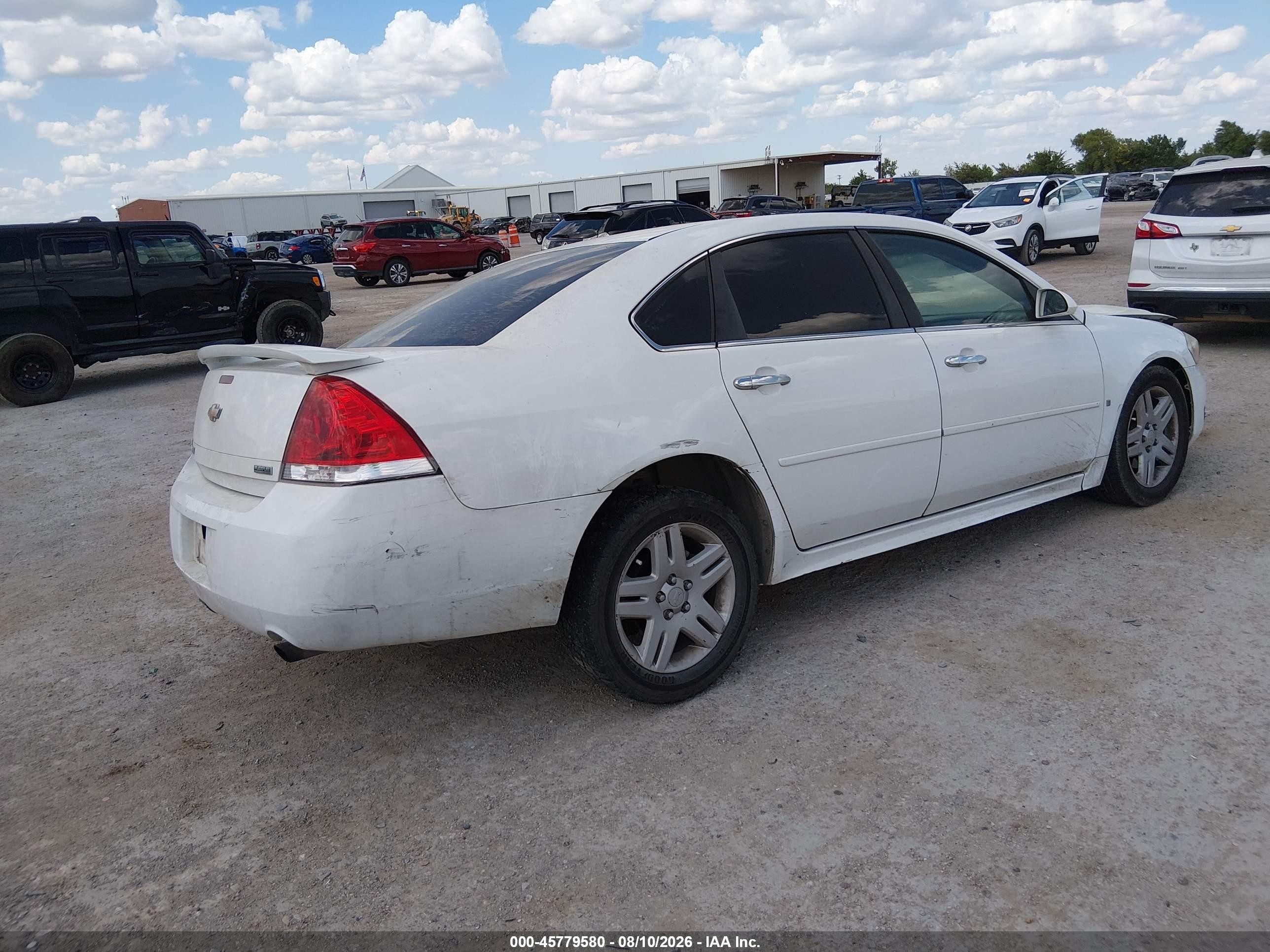 2012 Chevrolet Impala Lt White vin: 2G1WG5E35C1287424