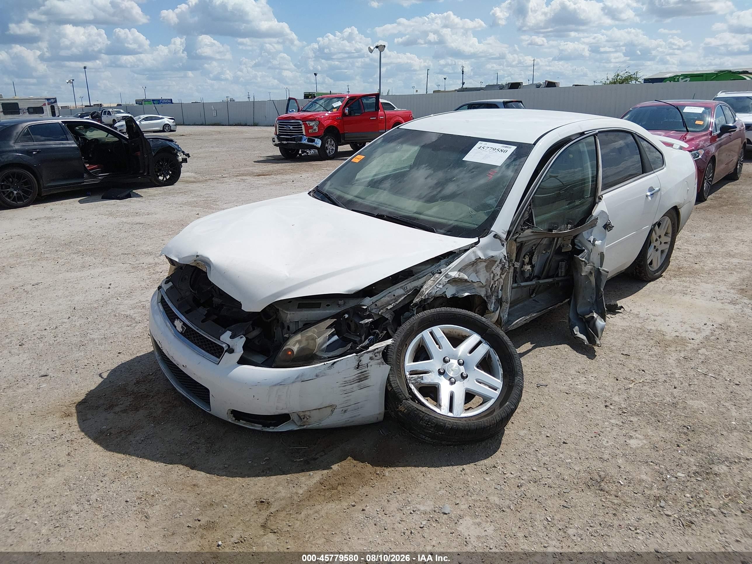 2012 Chevrolet Impala Lt White vin: 2G1WG5E35C1287424