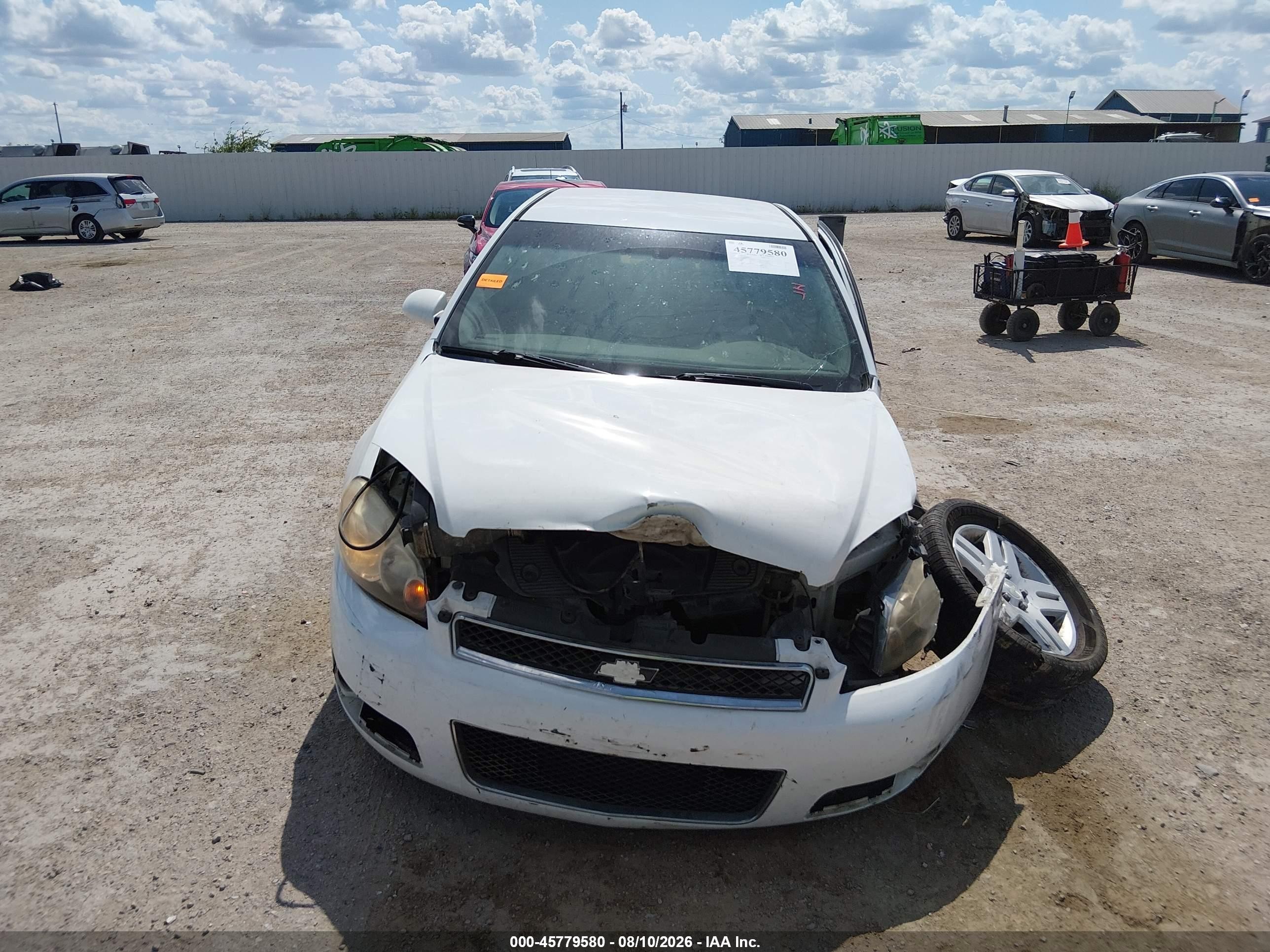 2012 Chevrolet Impala Lt White vin: 2G1WG5E35C1287424