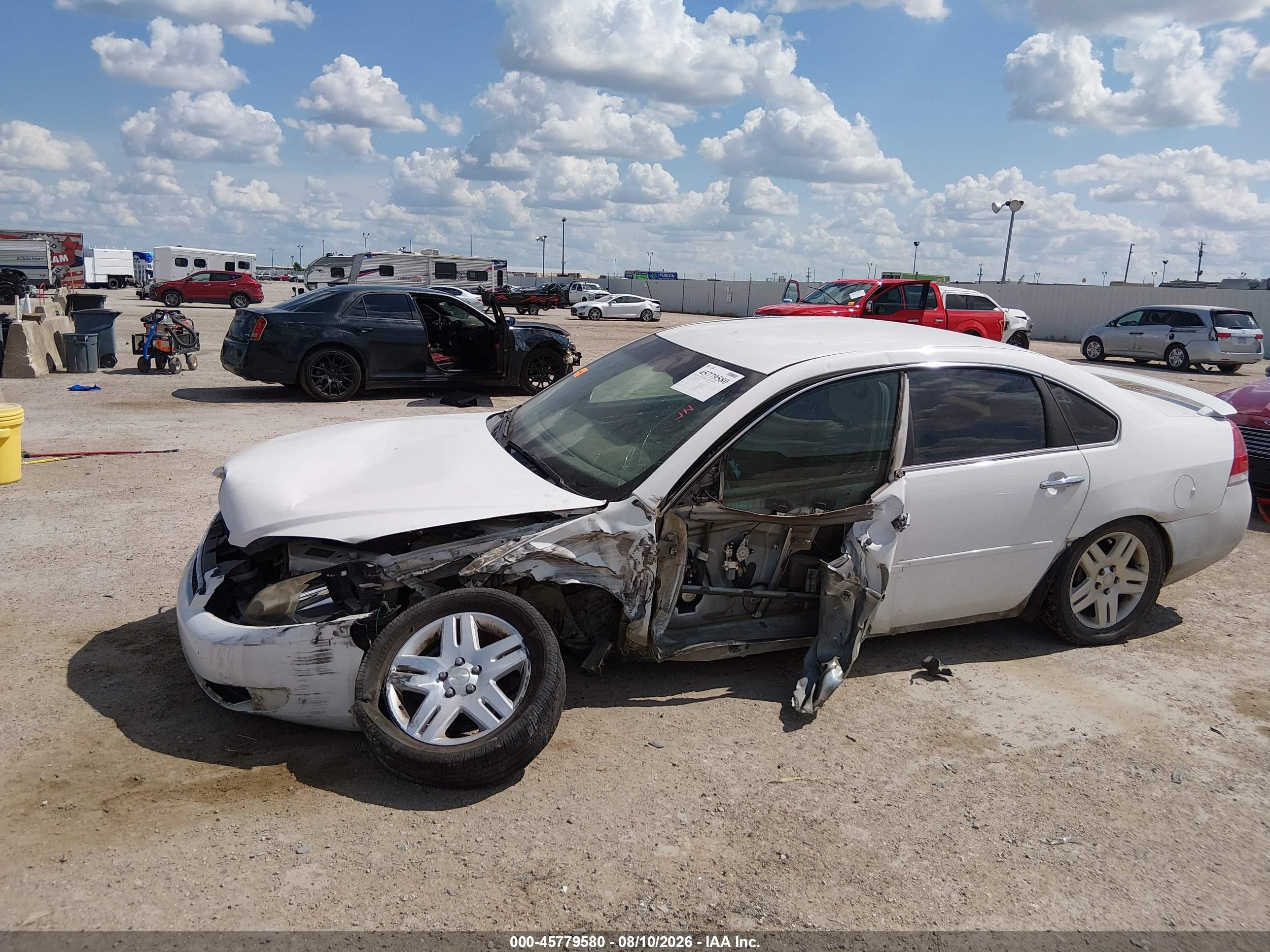 2012 Chevrolet Impala Lt White vin: 2G1WG5E35C1287424