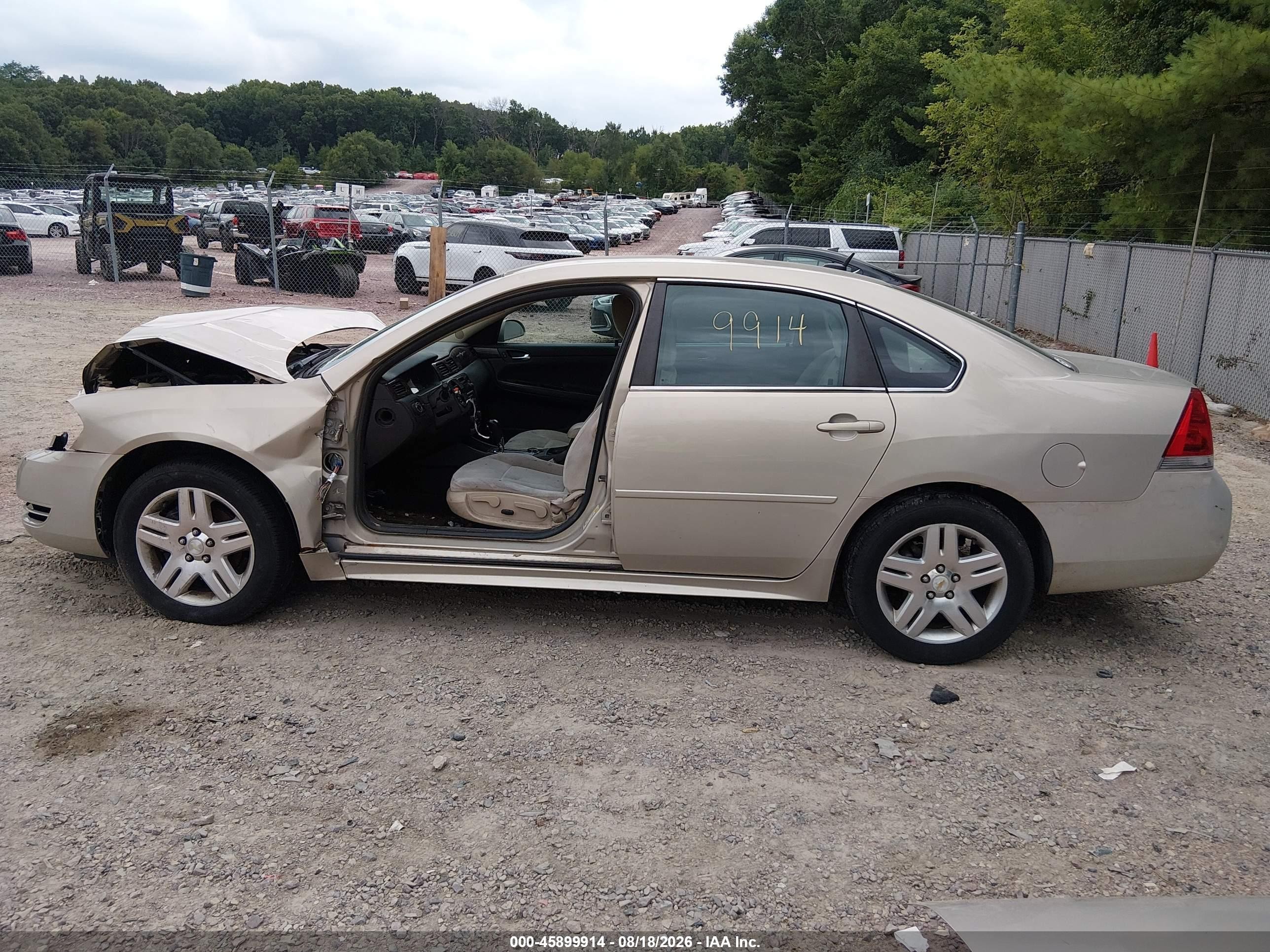 2012 Chevrolet Impala Lt Champagne vin: 2G1WG5E35C1322835