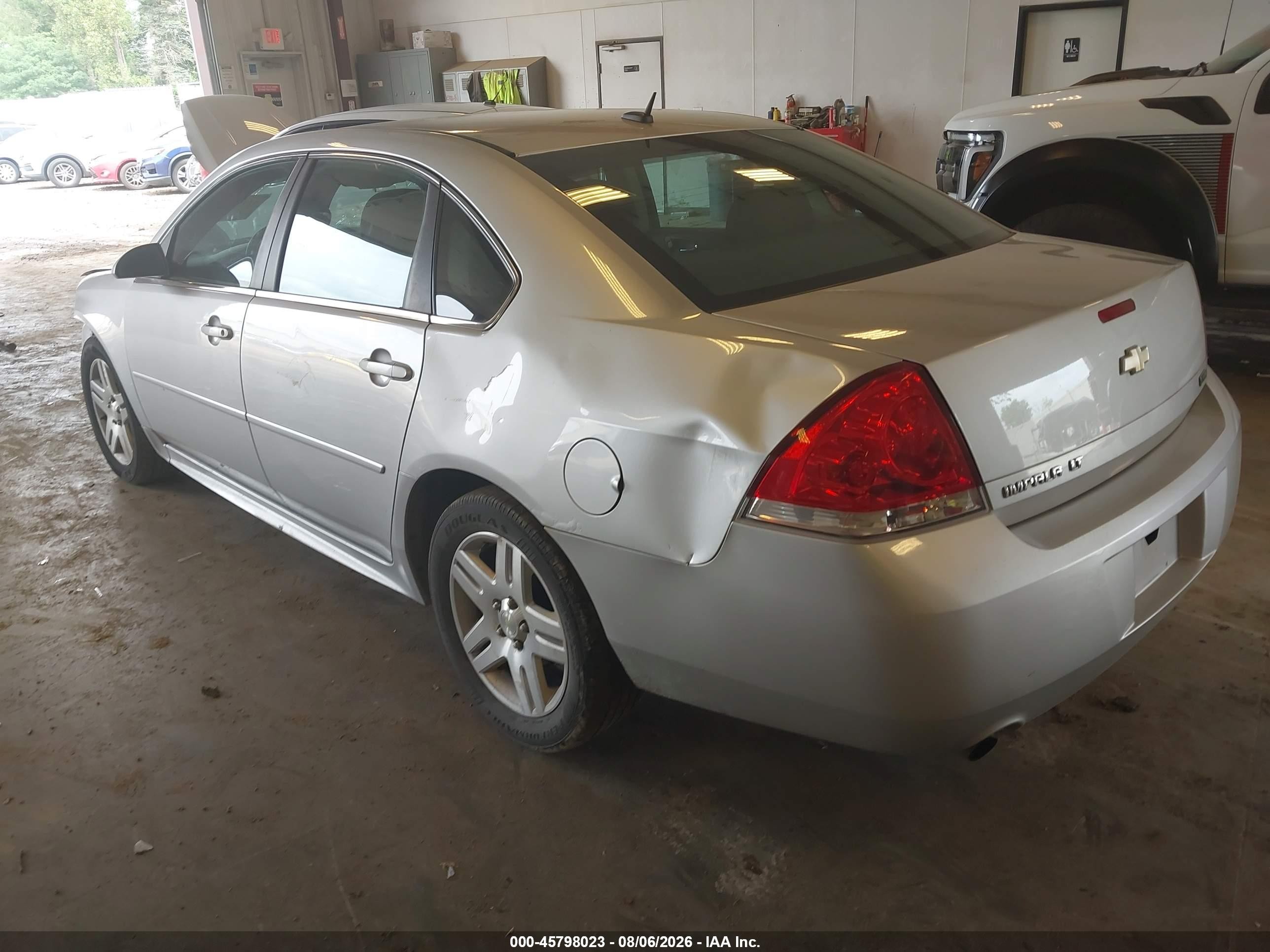 2012 Chevrolet Impala Lt Silver vin: 2G1WG5E35C1330224