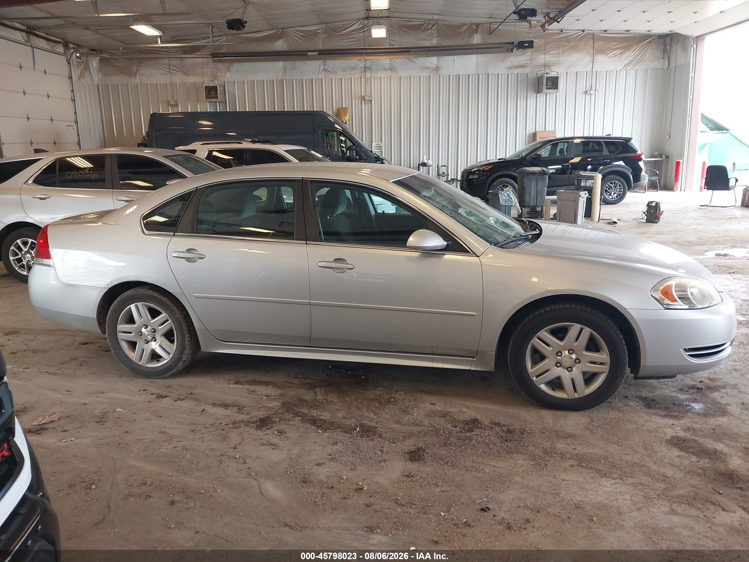 2012 Chevrolet Impala Lt Silver vin: 2G1WG5E35C1330224