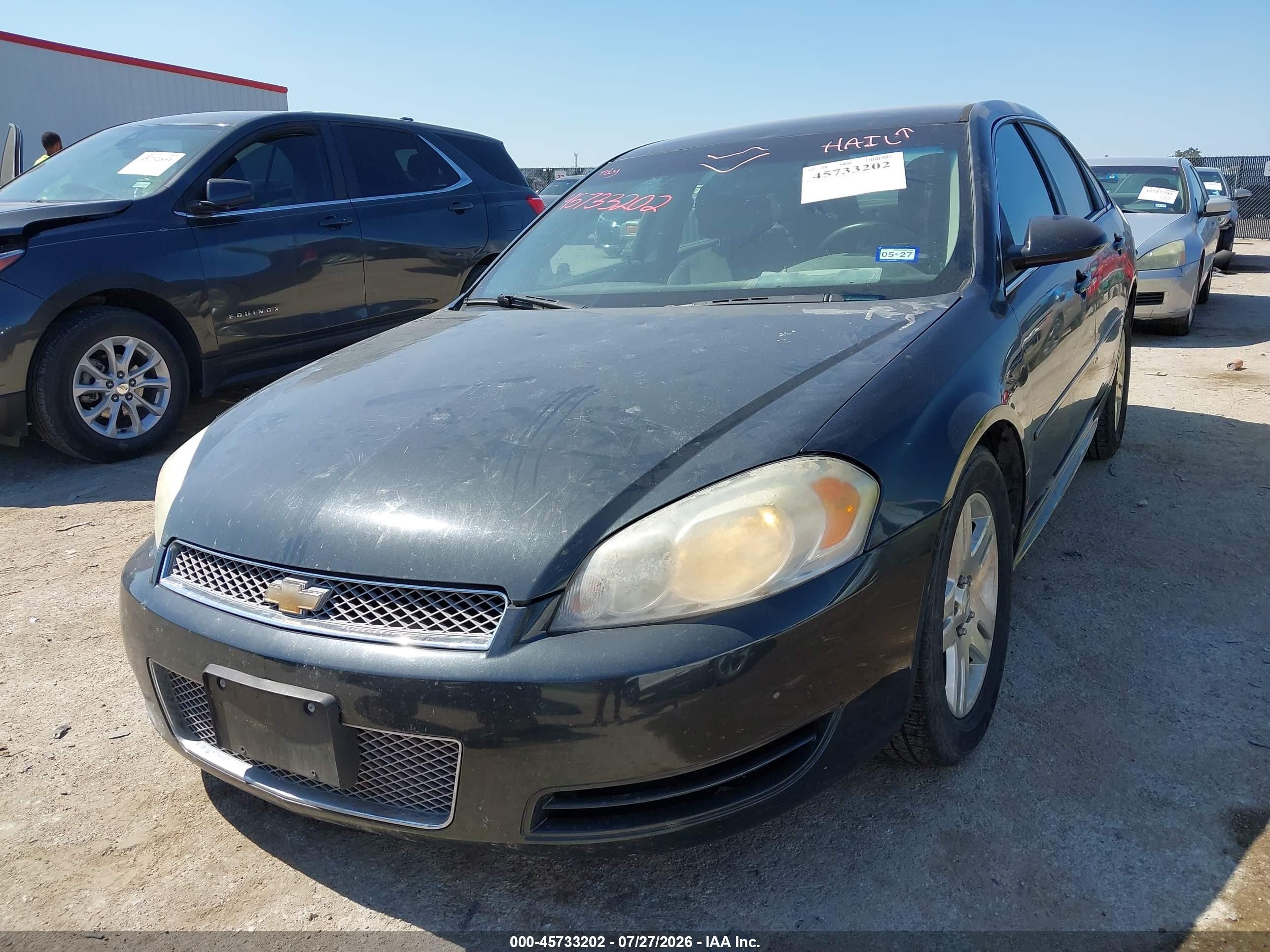 2012 Chevrolet Impala Lt Gray vin: 2G1WG5E35C1335214