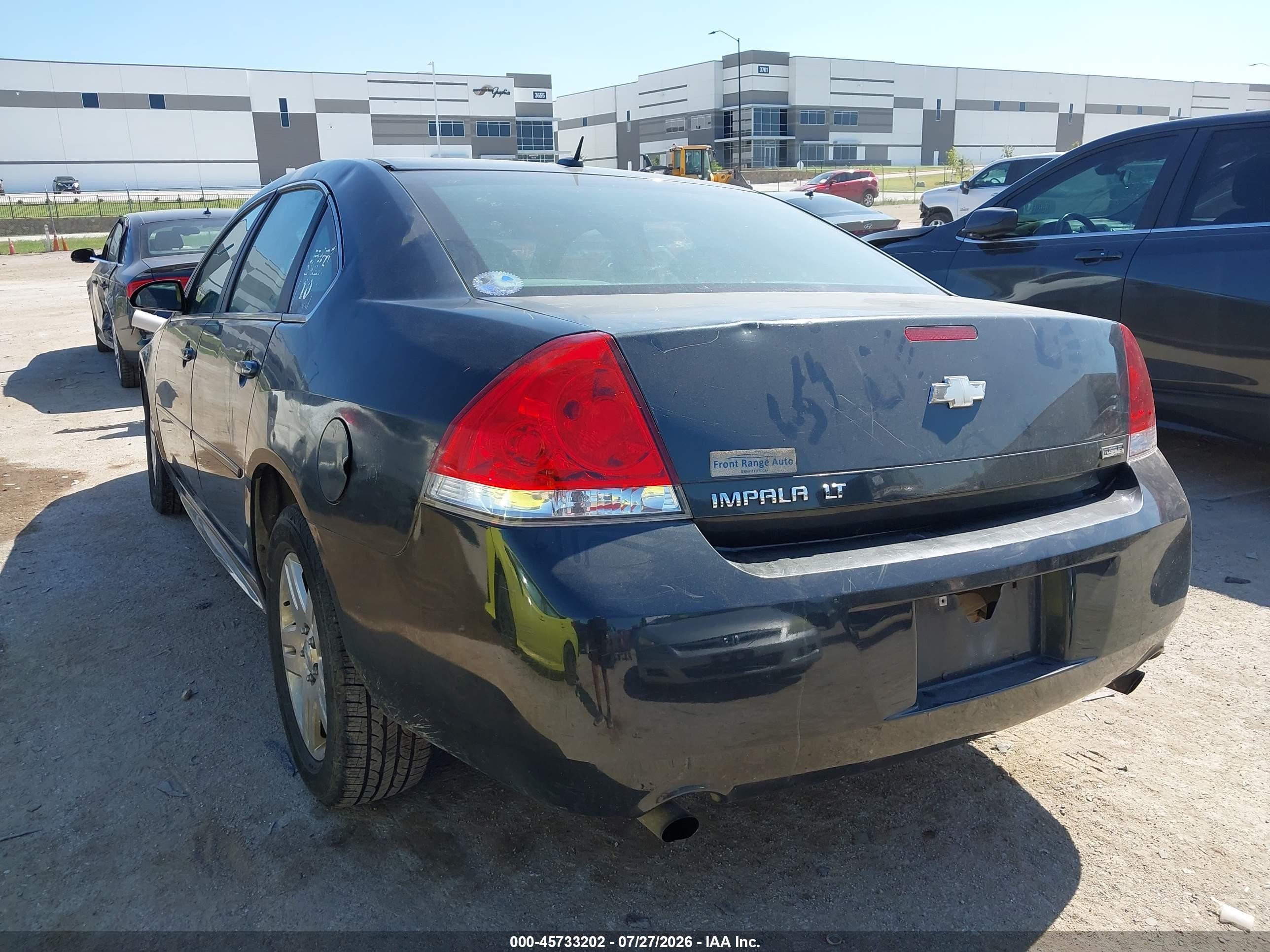 2012 Chevrolet Impala Lt Gray vin: 2G1WG5E35C1335214