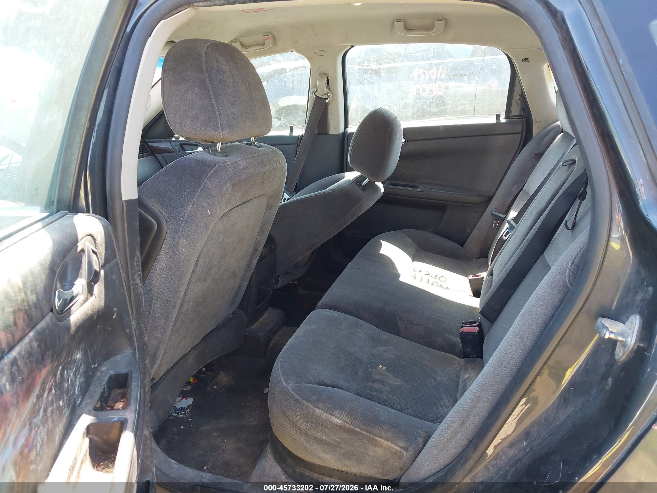 2012 Chevrolet Impala Lt Gray vin: 2G1WG5E35C1335214