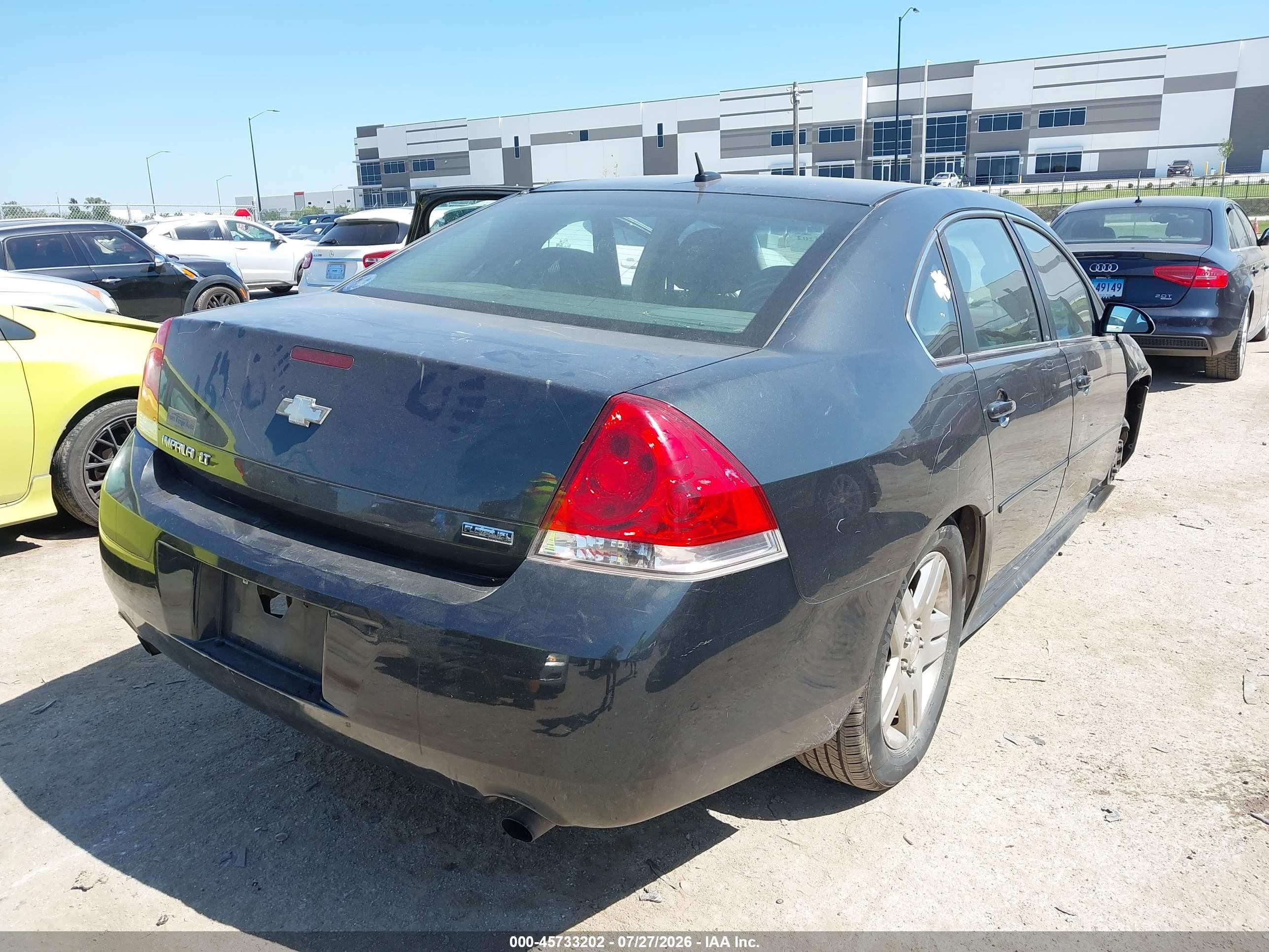 2012 Chevrolet Impala Lt Gray vin: 2G1WG5E35C1335214