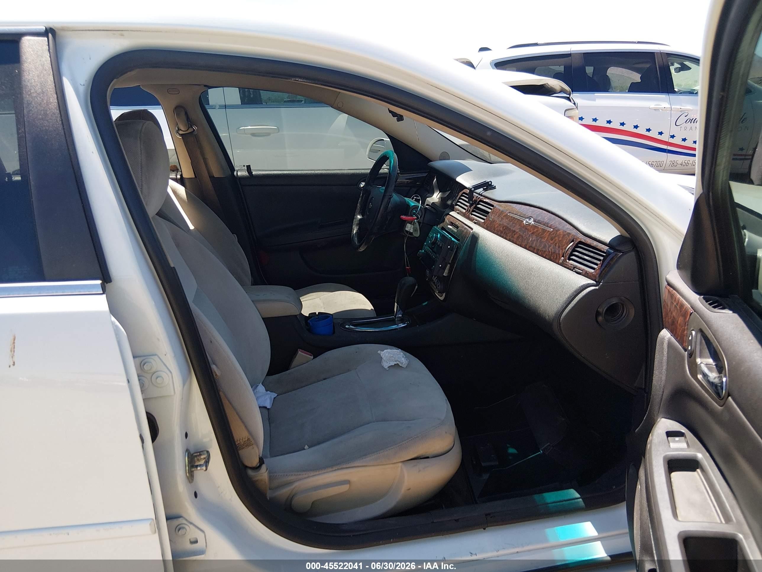 2013 Chevrolet Impala Lt White vin: 2G1WG5E35D1124838