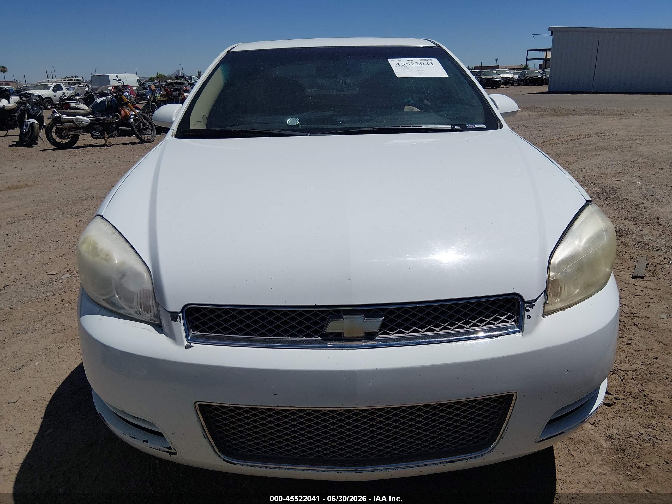 2013 Chevrolet Impala Lt White vin: 2G1WG5E35D1124838