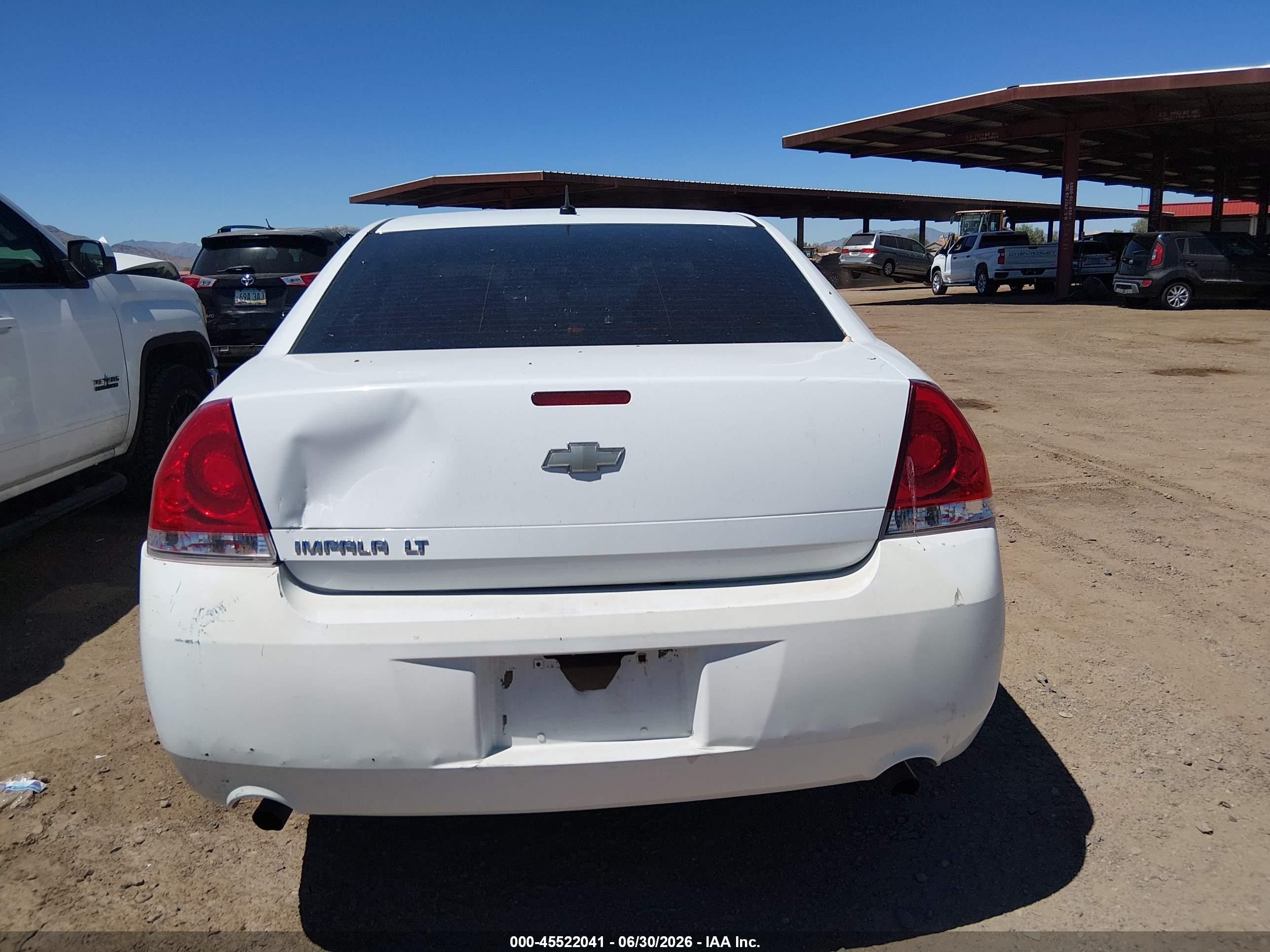 2013 Chevrolet Impala Lt White vin: 2G1WG5E35D1124838