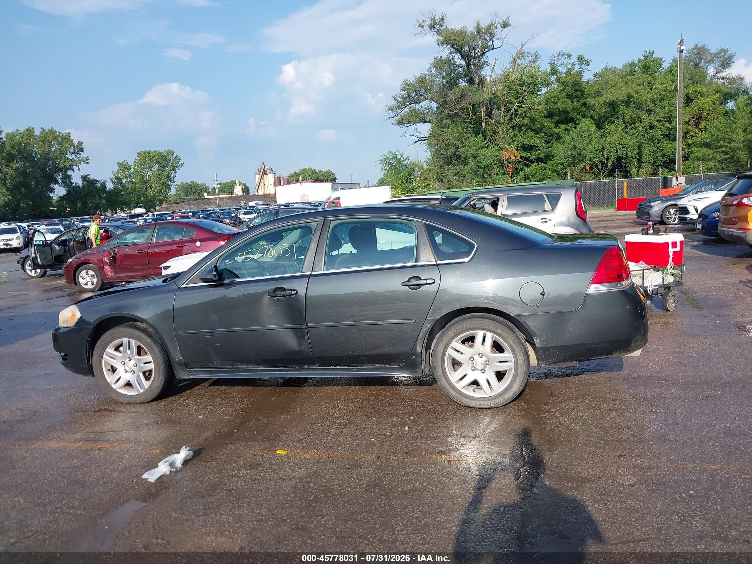 2013 Chevrolet Impala Lt Blue vin: 2G1WG5E35D1130560