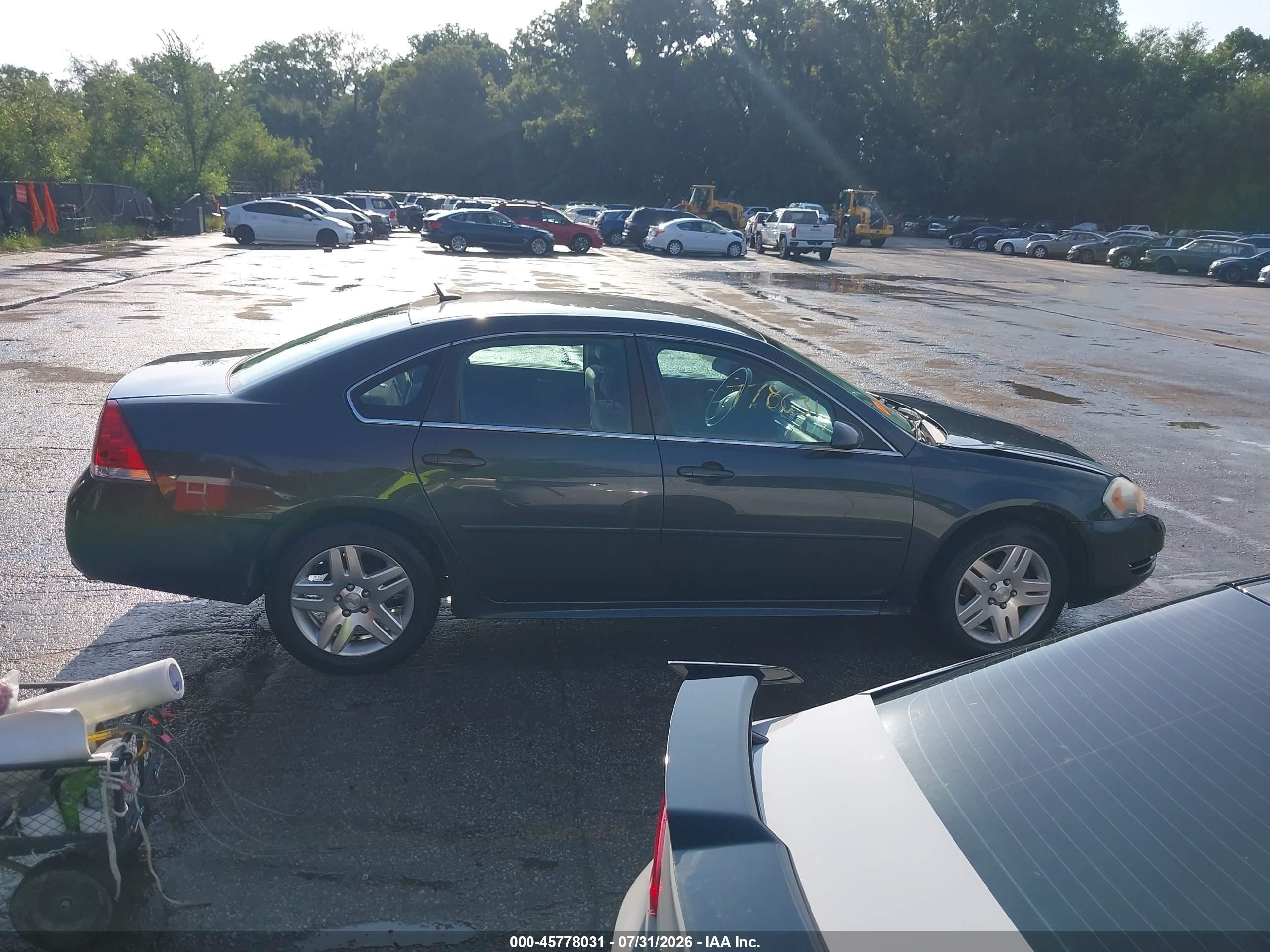 2013 Chevrolet Impala Lt Blue vin: 2G1WG5E35D1130560