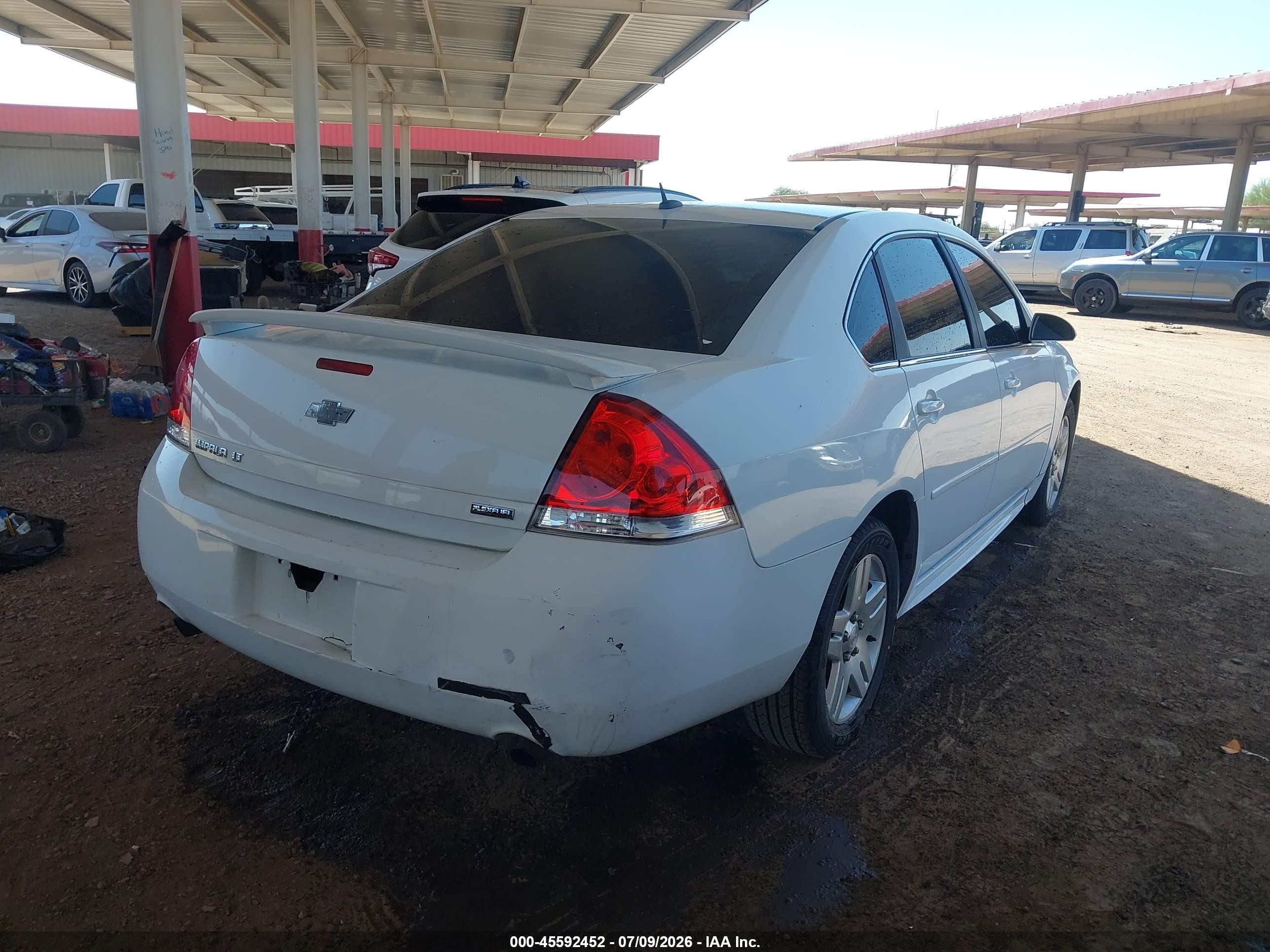 2013 Chevrolet Impala Lt Белый vin: 2G1WG5E35D1175501