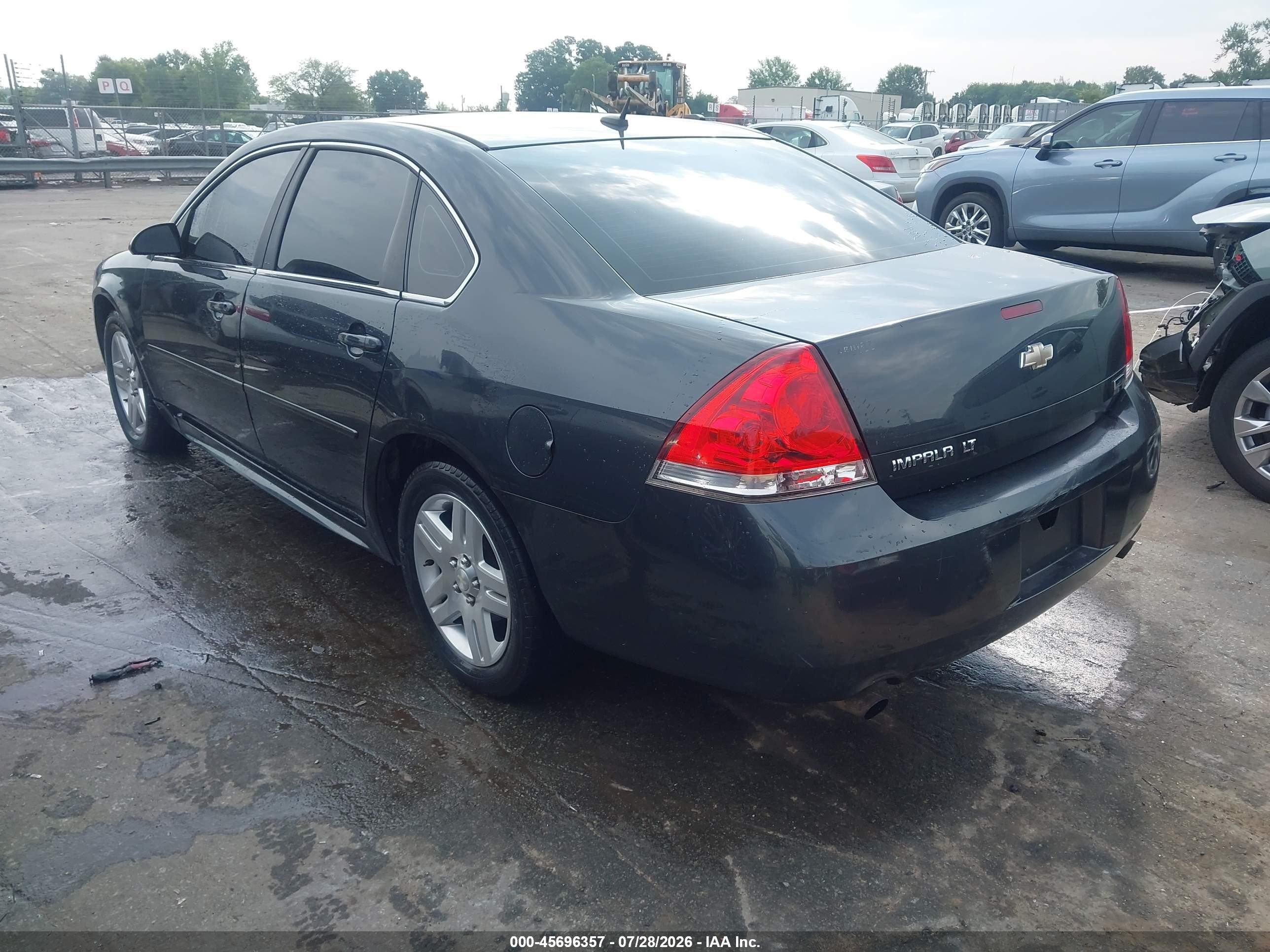 2013 Chevrolet Impala Lt Gray vin: 2G1WG5E35D1209999