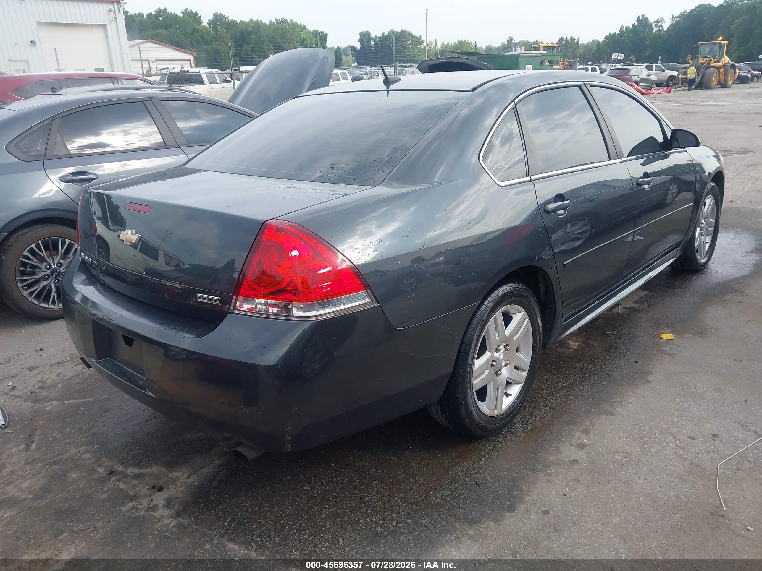 2013 Chevrolet Impala Lt Gray vin: 2G1WG5E35D1209999