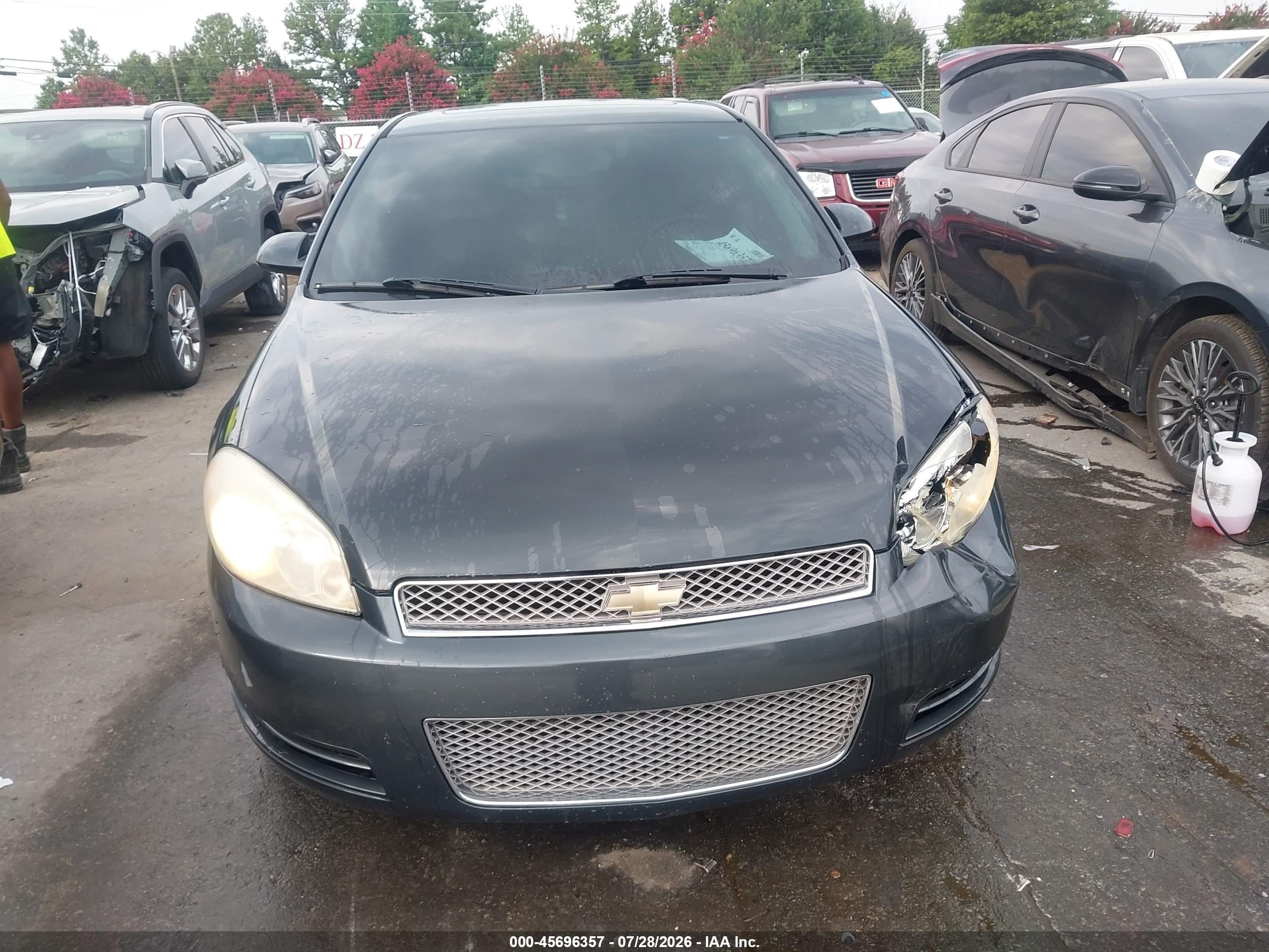 2013 Chevrolet Impala Lt Gray vin: 2G1WG5E35D1209999