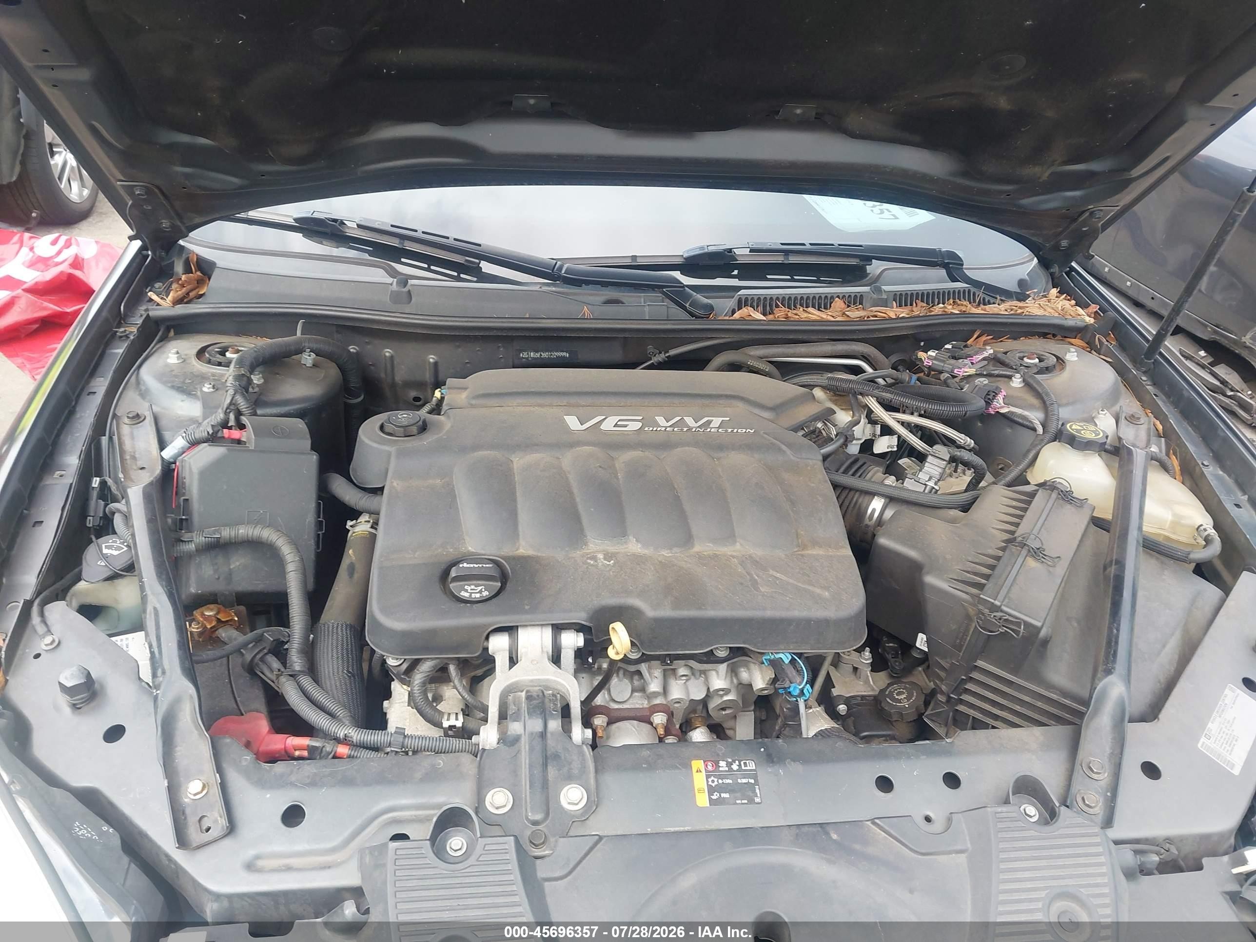 2013 Chevrolet Impala Lt Gray vin: 2G1WG5E35D1209999