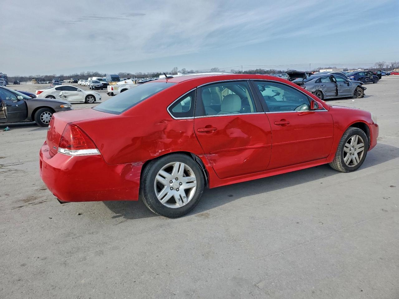 2012 Chevrolet Impala Lt Red vin: 2G1WG5E36C1134745
