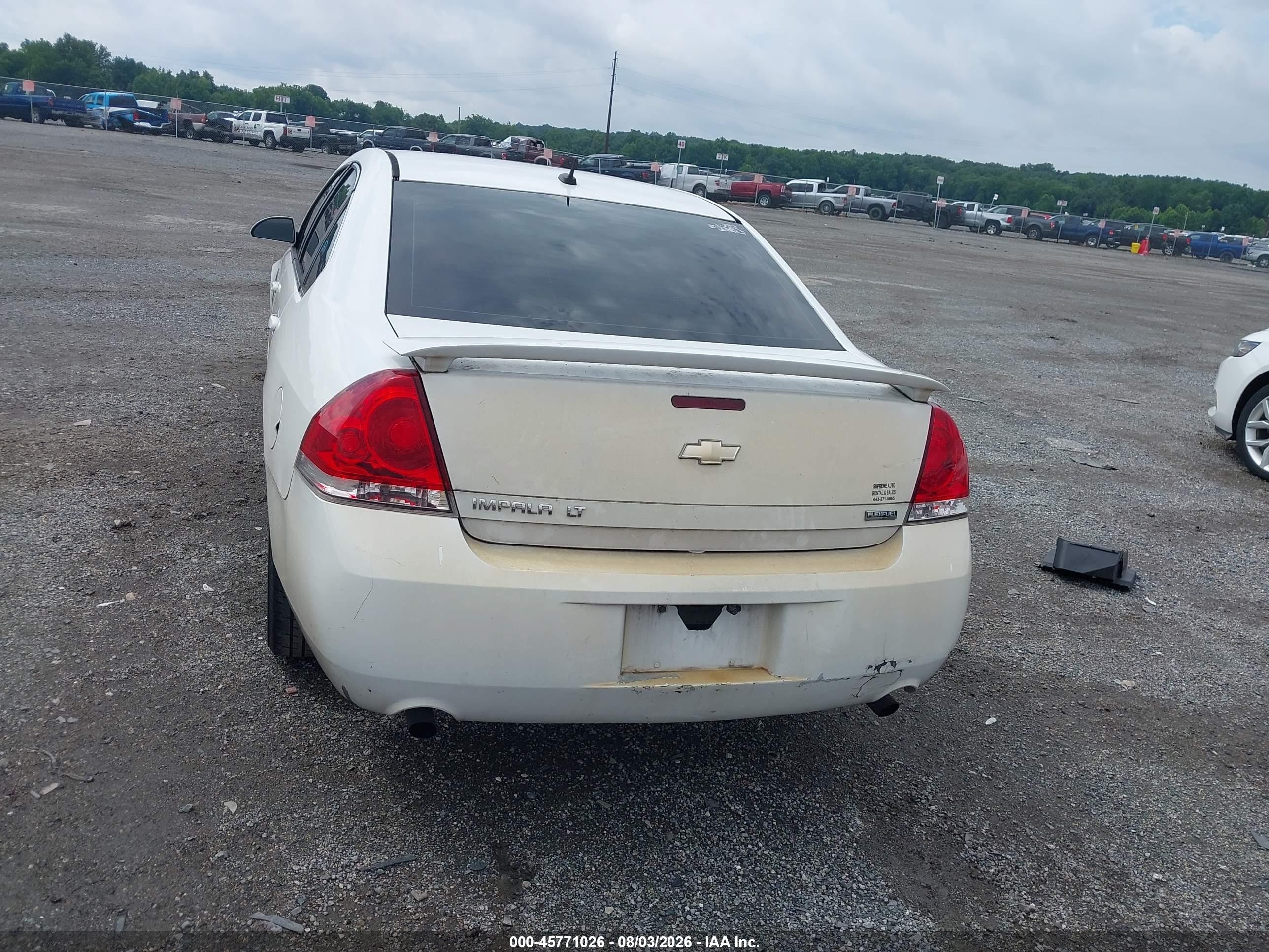 2012 Chevrolet Impala Lt White vin: 2G1WG5E36C1158124