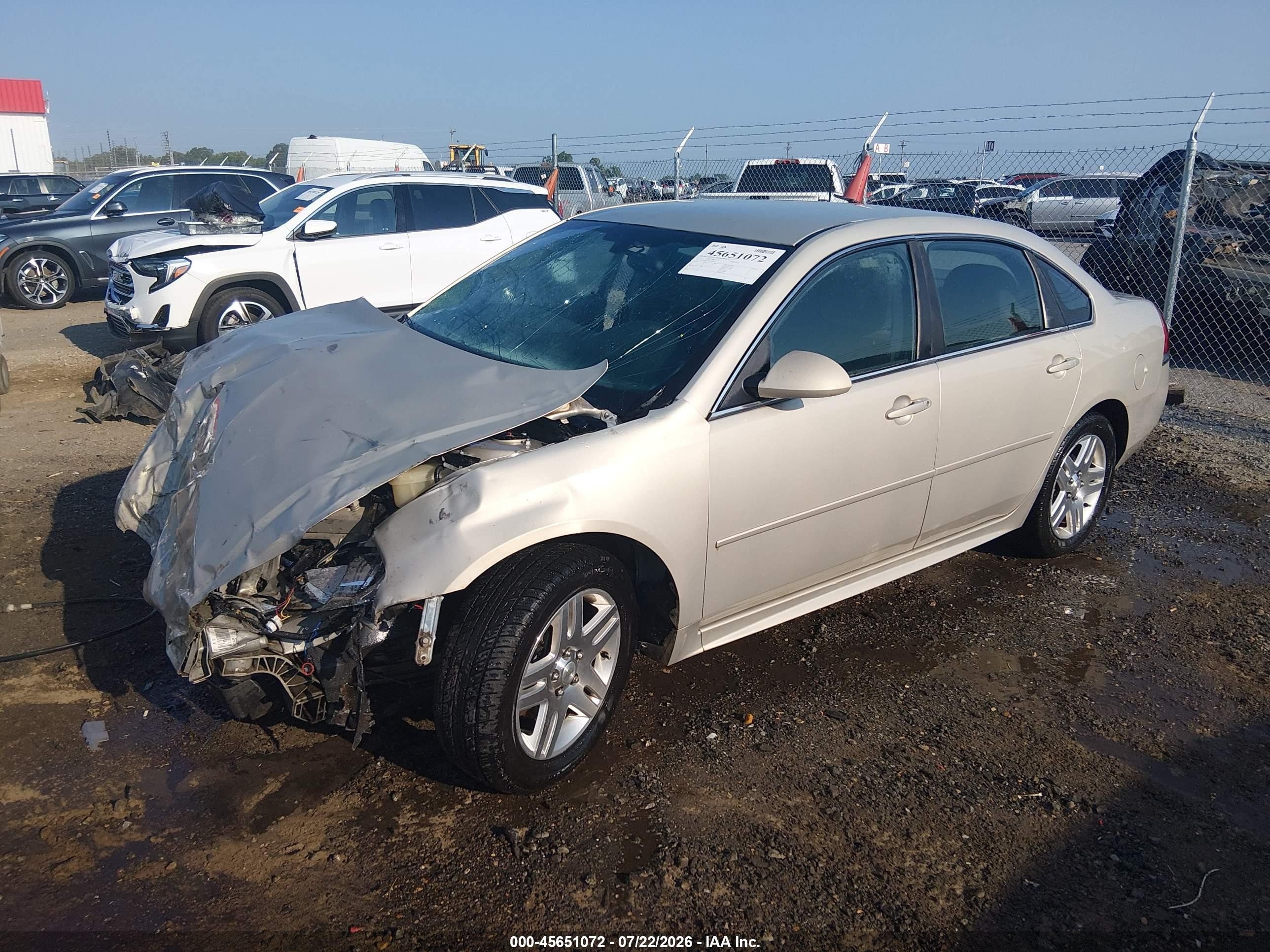 2012 Chevrolet Impala Lt Silver vin: 2G1WG5E36C1169690
