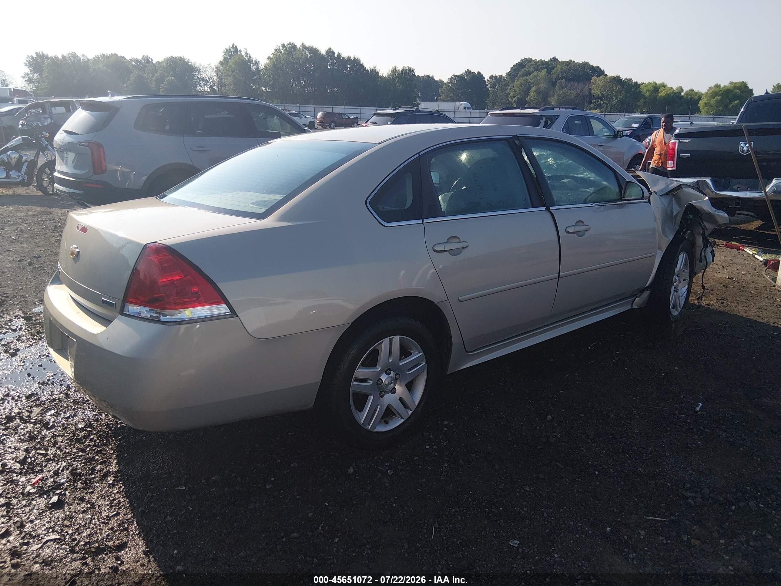 2012 Chevrolet Impala Lt Silver vin: 2G1WG5E36C1169690