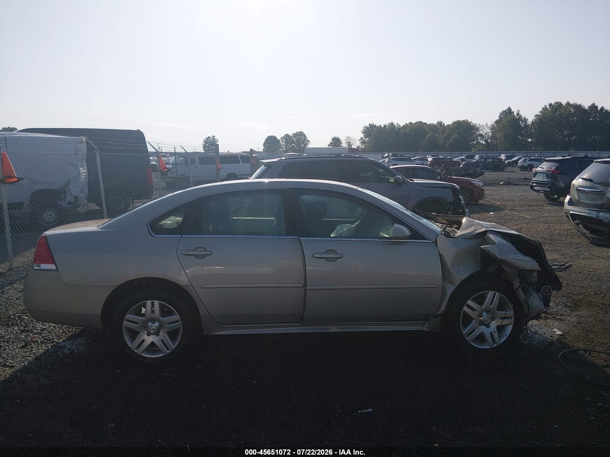 2012 Chevrolet Impala Lt Silver vin: 2G1WG5E36C1169690