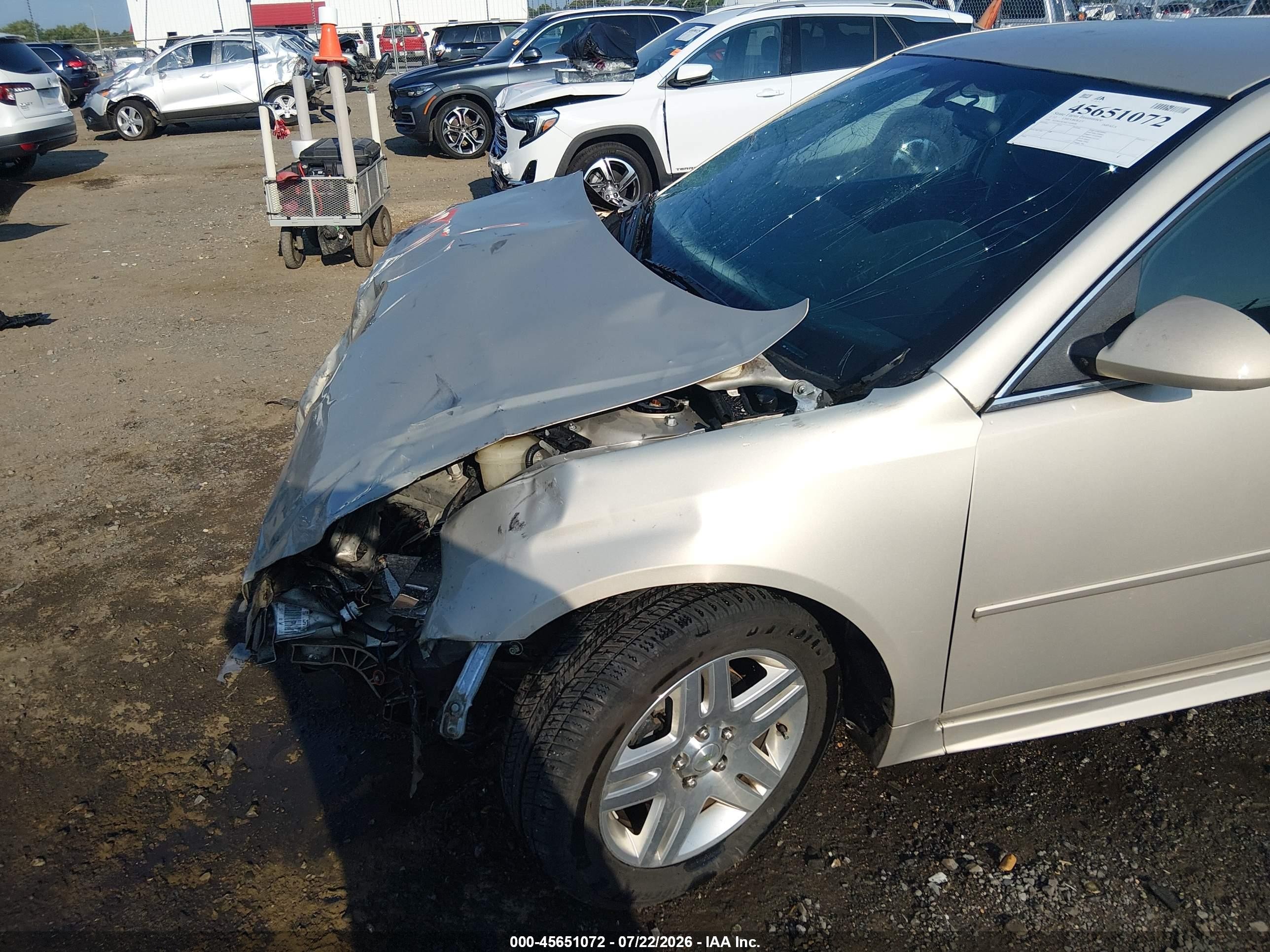2012 Chevrolet Impala Lt Silver vin: 2G1WG5E36C1169690
