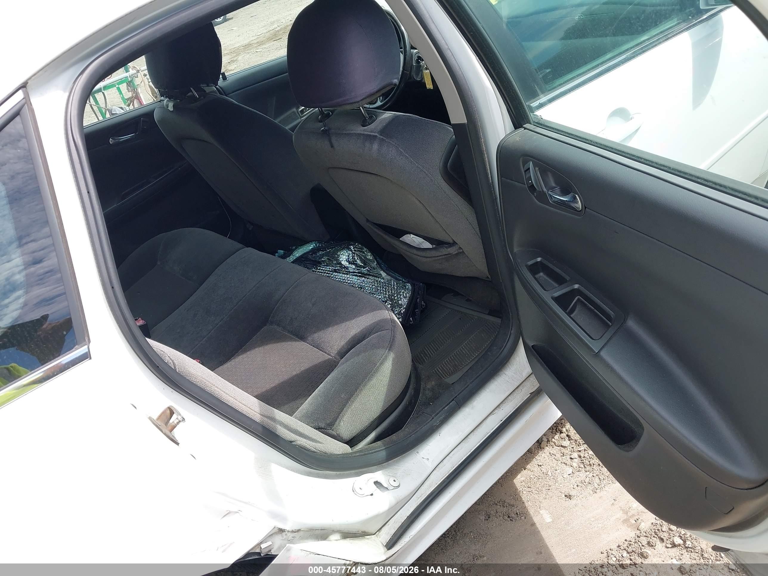 2012 Chevrolet Impala Lt White vin: 2G1WG5E36C1222842