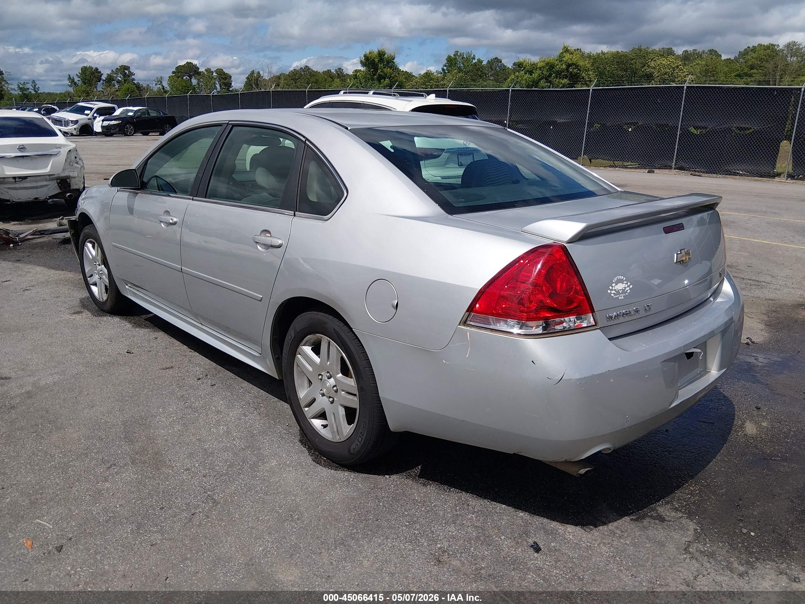 2012 Chevrolet Impala Lt Silver vin: 2G1WG5E36C1288775
