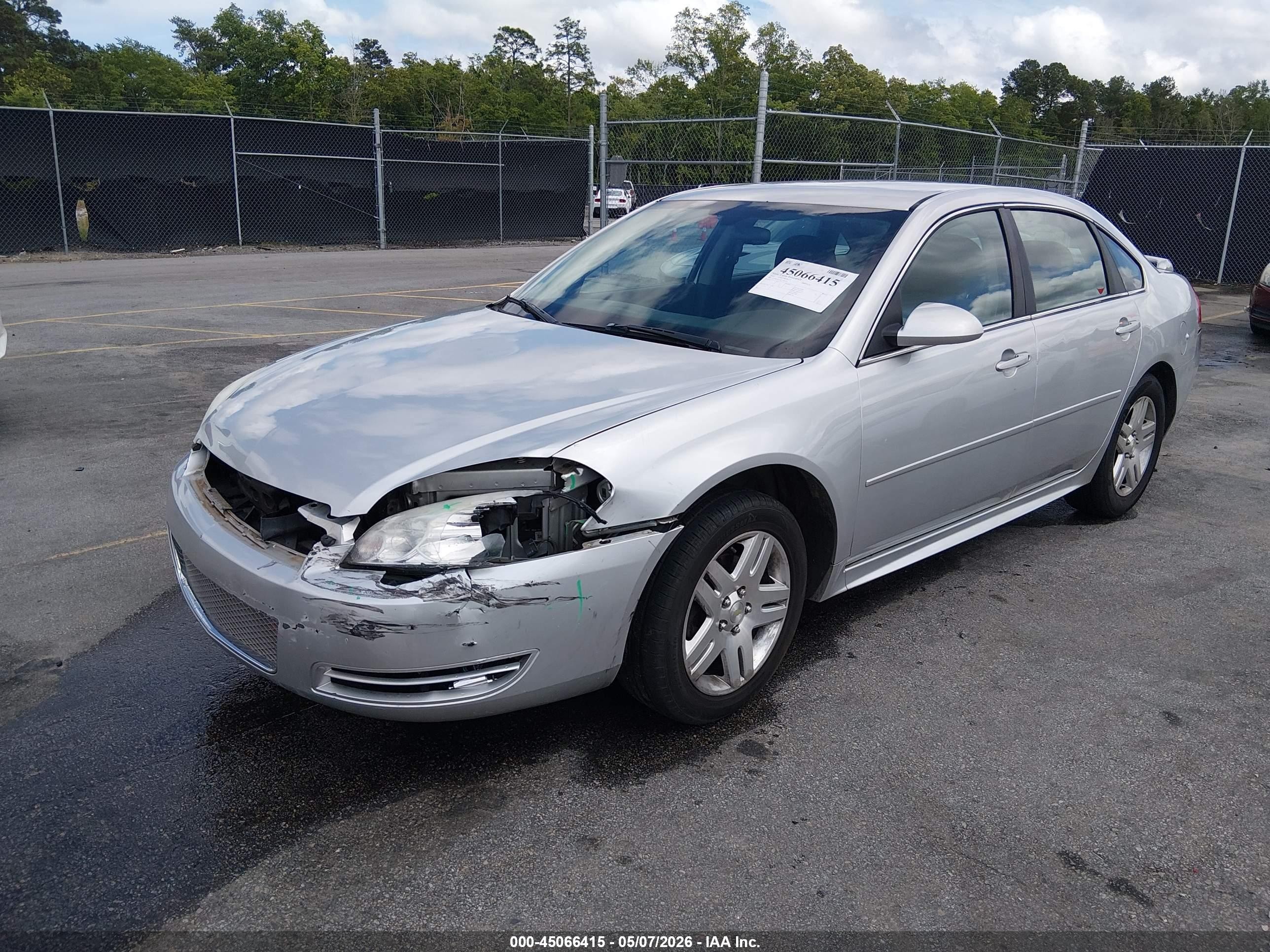 2012 Chevrolet Impala Lt Silver vin: 2G1WG5E36C1288775