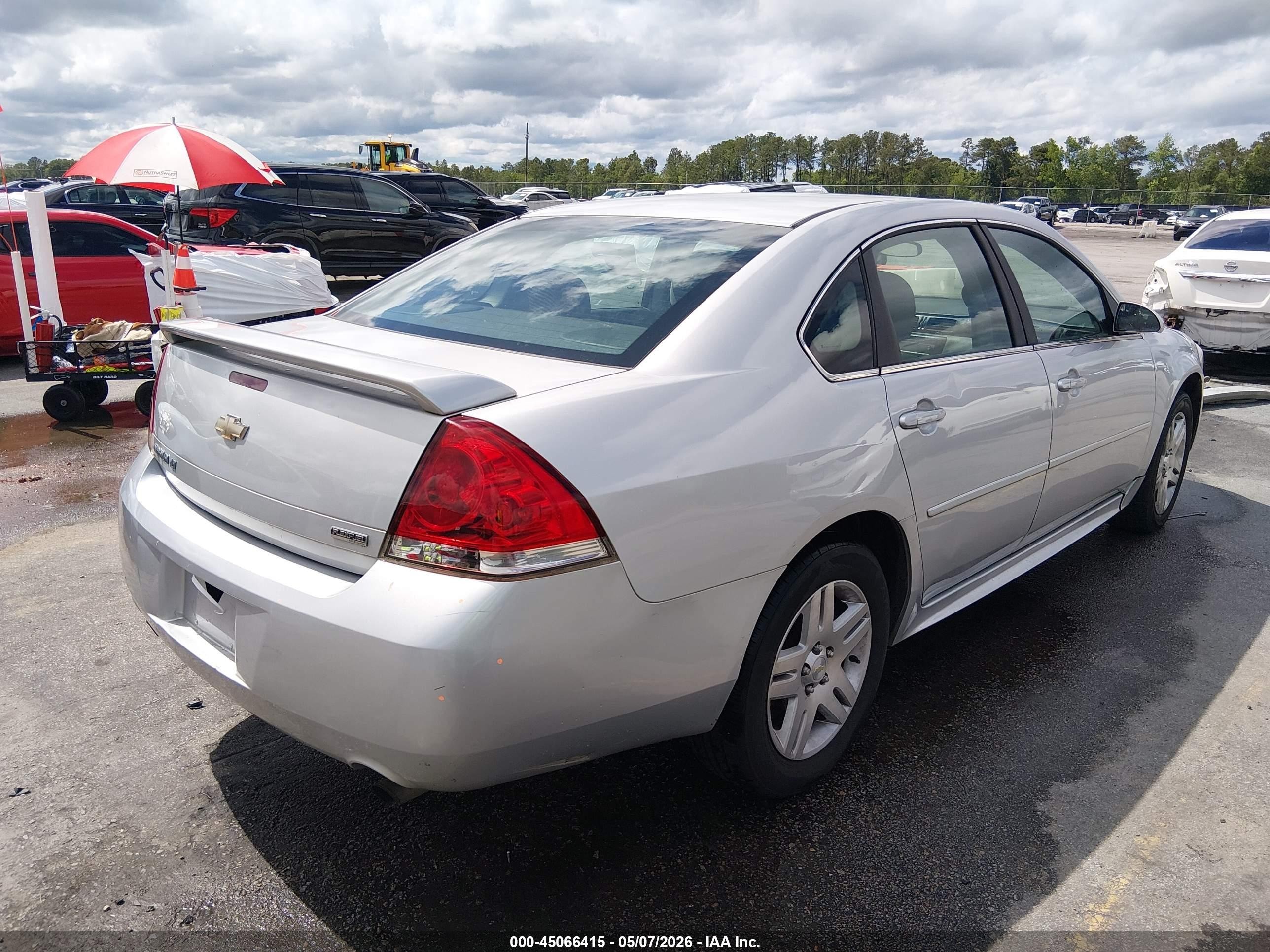 2012 Chevrolet Impala Lt Silver vin: 2G1WG5E36C1288775
