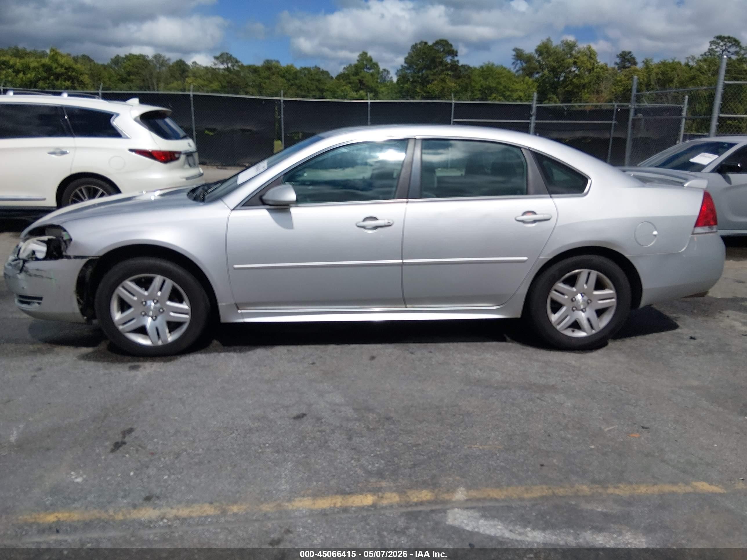 2012 Chevrolet Impala Lt Silver vin: 2G1WG5E36C1288775