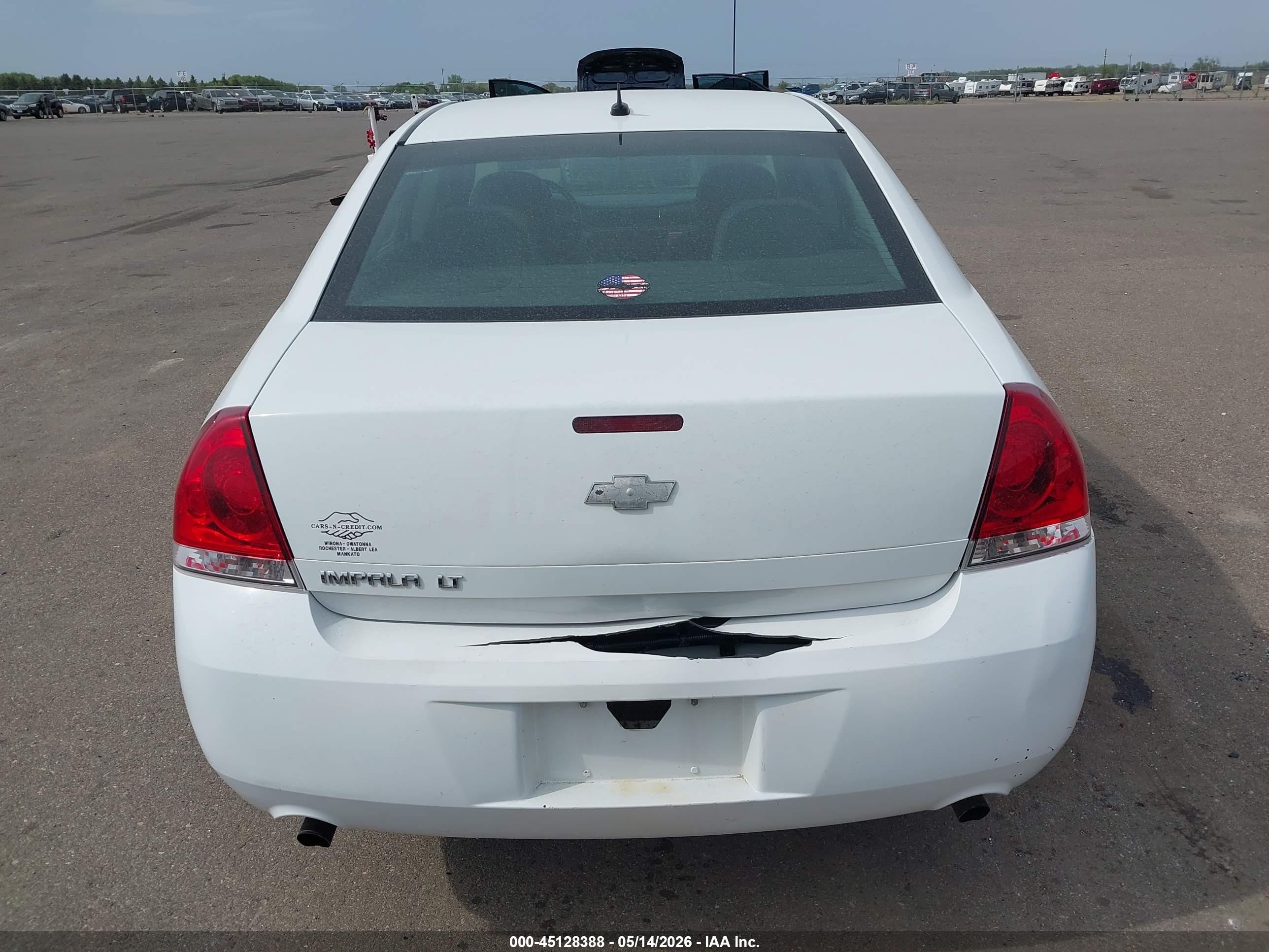 2012 Chevrolet Impala Lt White vin: 2G1WG5E36C1296360