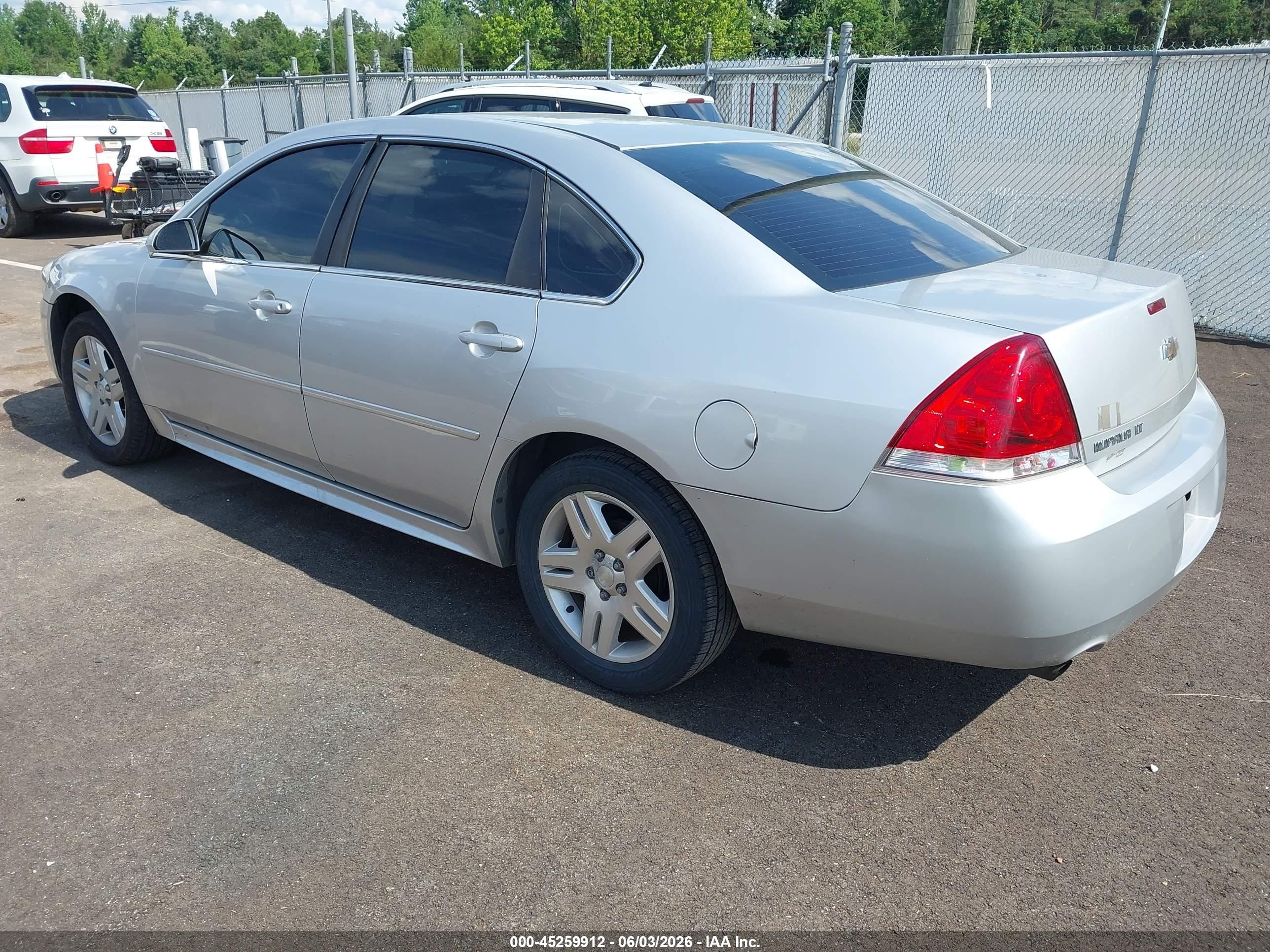 2012 Chevrolet Impala Lt Серебряный vin: 2G1WG5E36C1312296