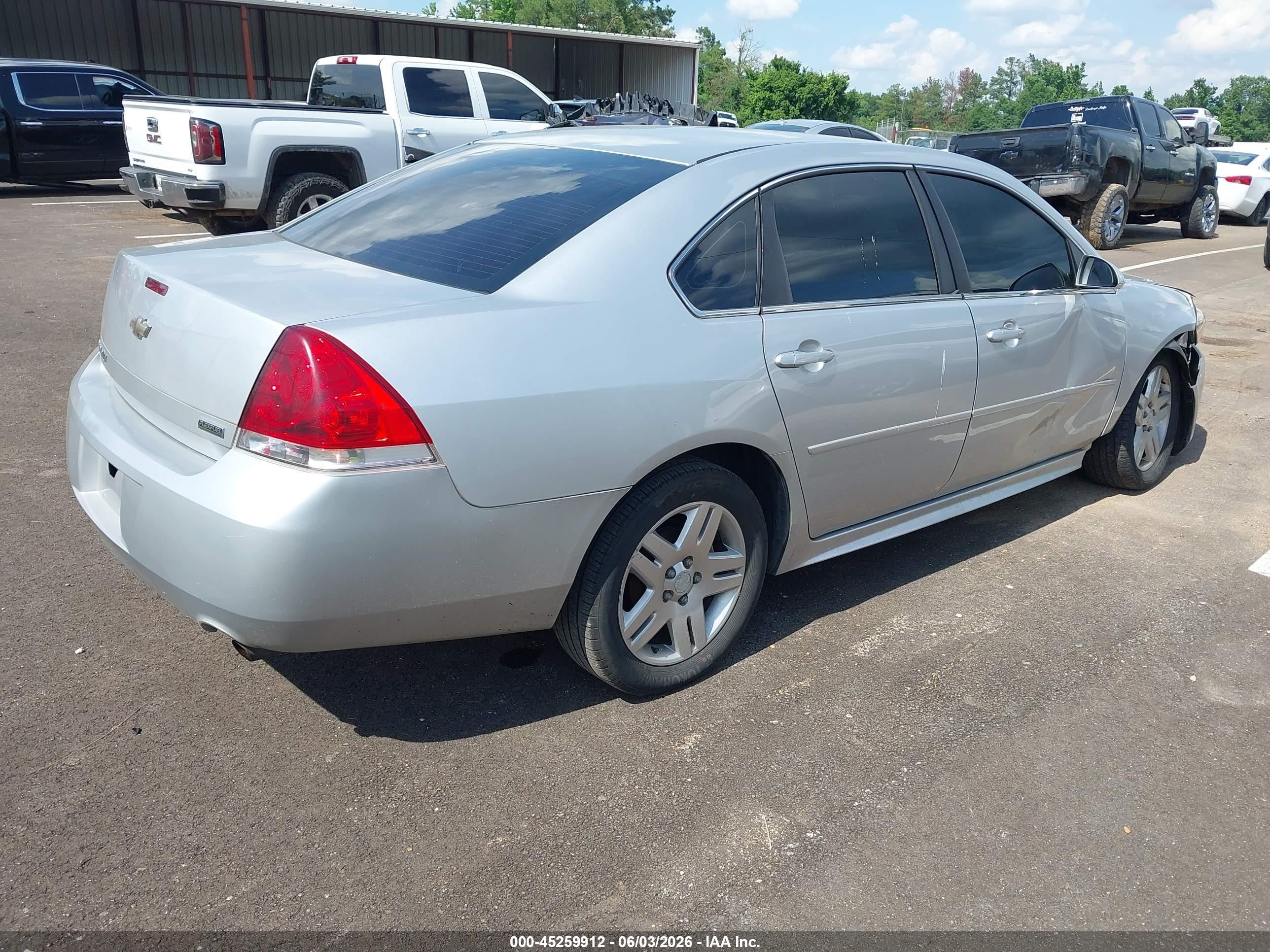 2012 Chevrolet Impala Lt Серебряный vin: 2G1WG5E36C1312296