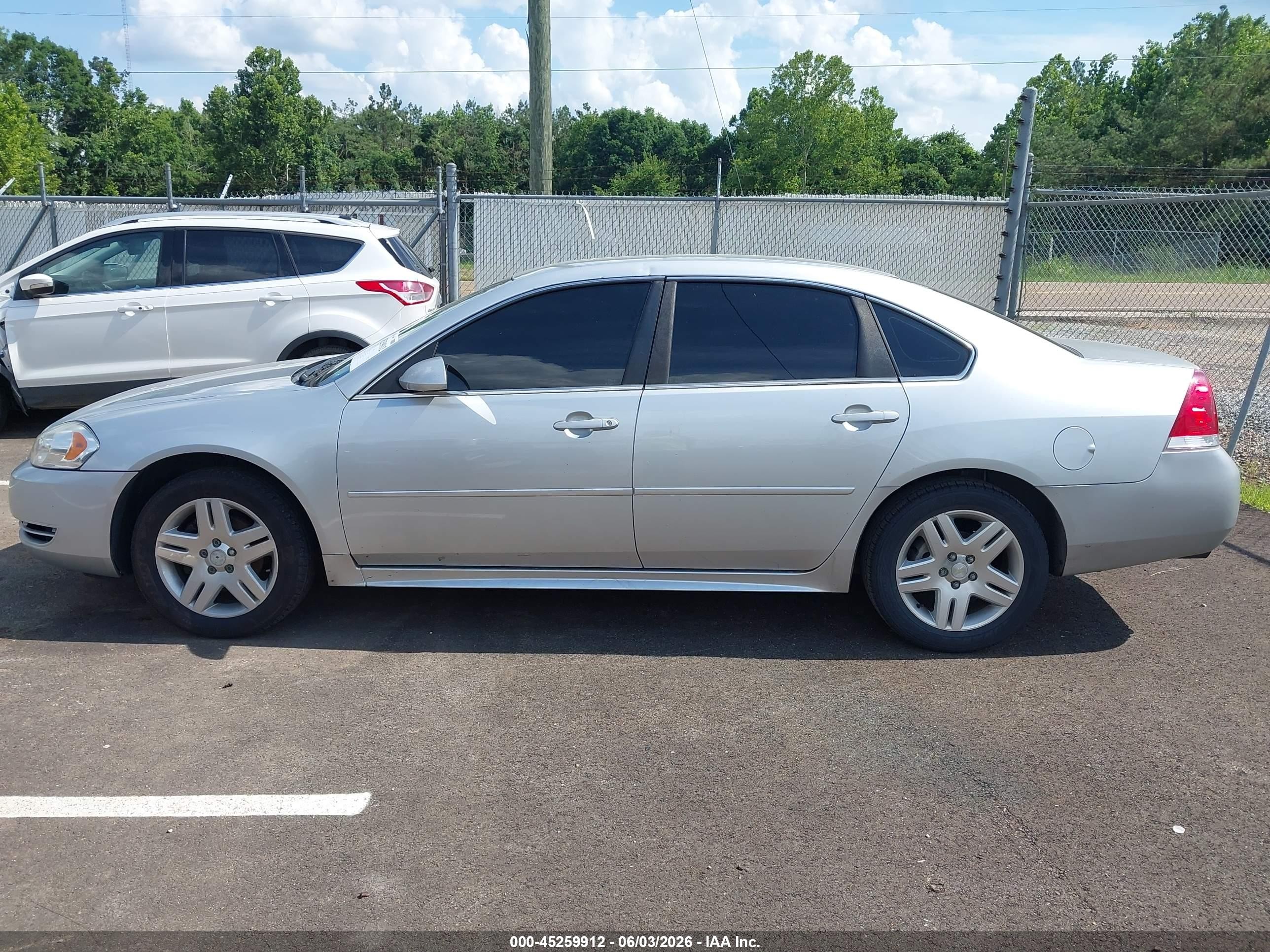2012 Chevrolet Impala Lt Серебряный vin: 2G1WG5E36C1312296