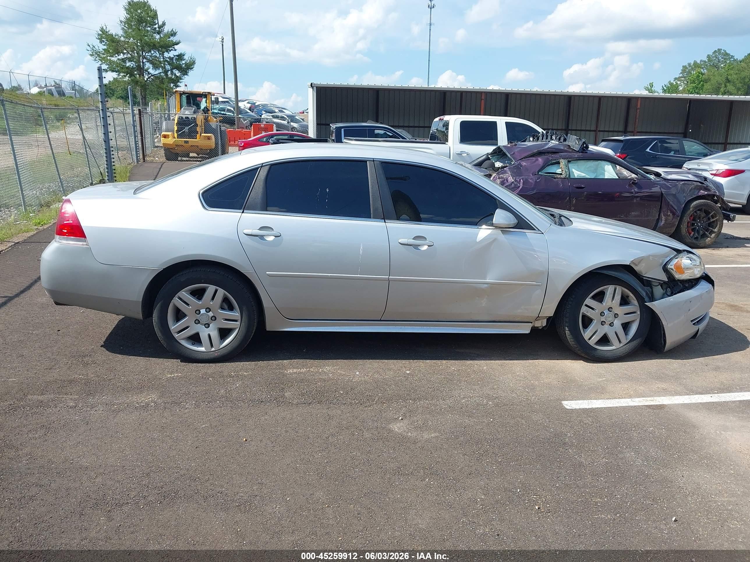 2012 Chevrolet Impala Lt Серебряный vin: 2G1WG5E36C1312296