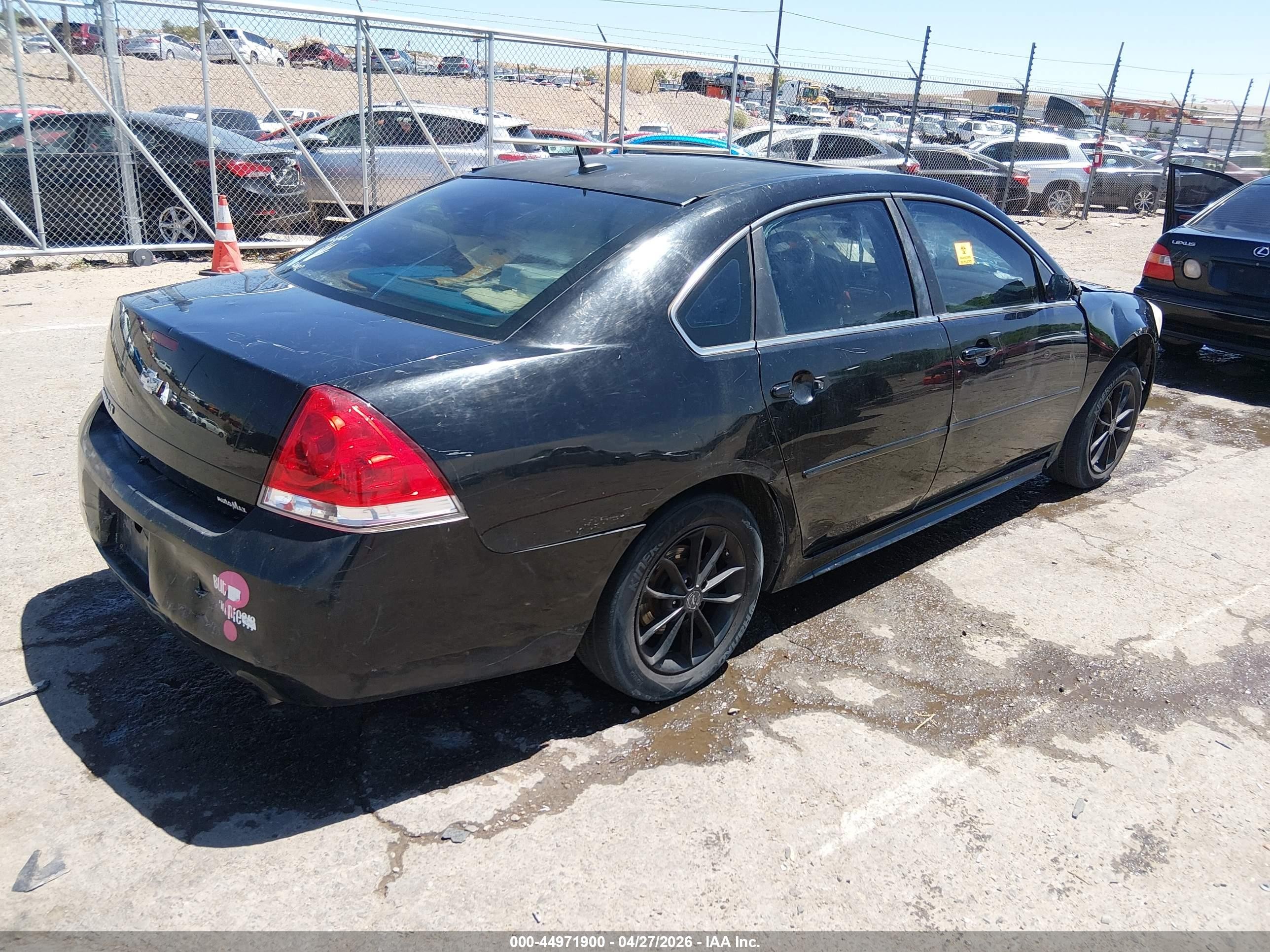 2013 Chevrolet Impala Lt Black vin: 2G1WG5E36D1104064