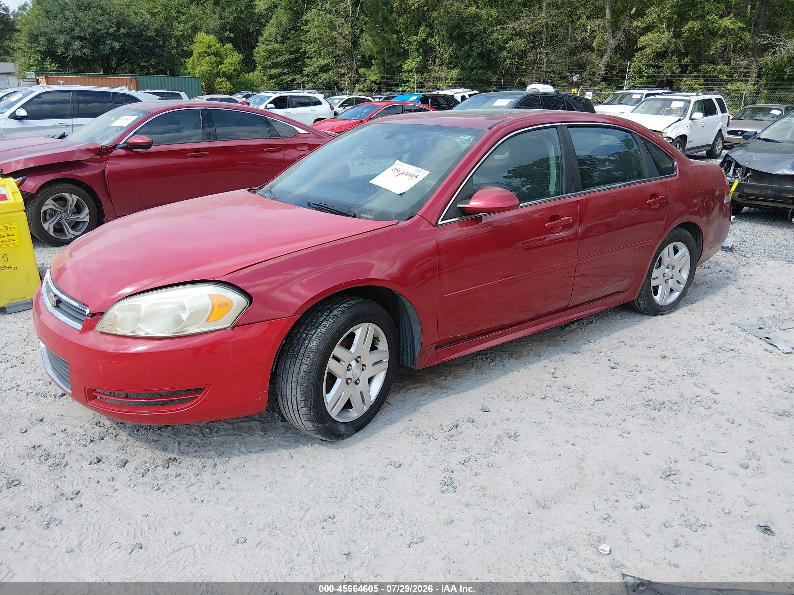 2013 Chevrolet Impala Lt Red vin: 2G1WG5E36D1106641